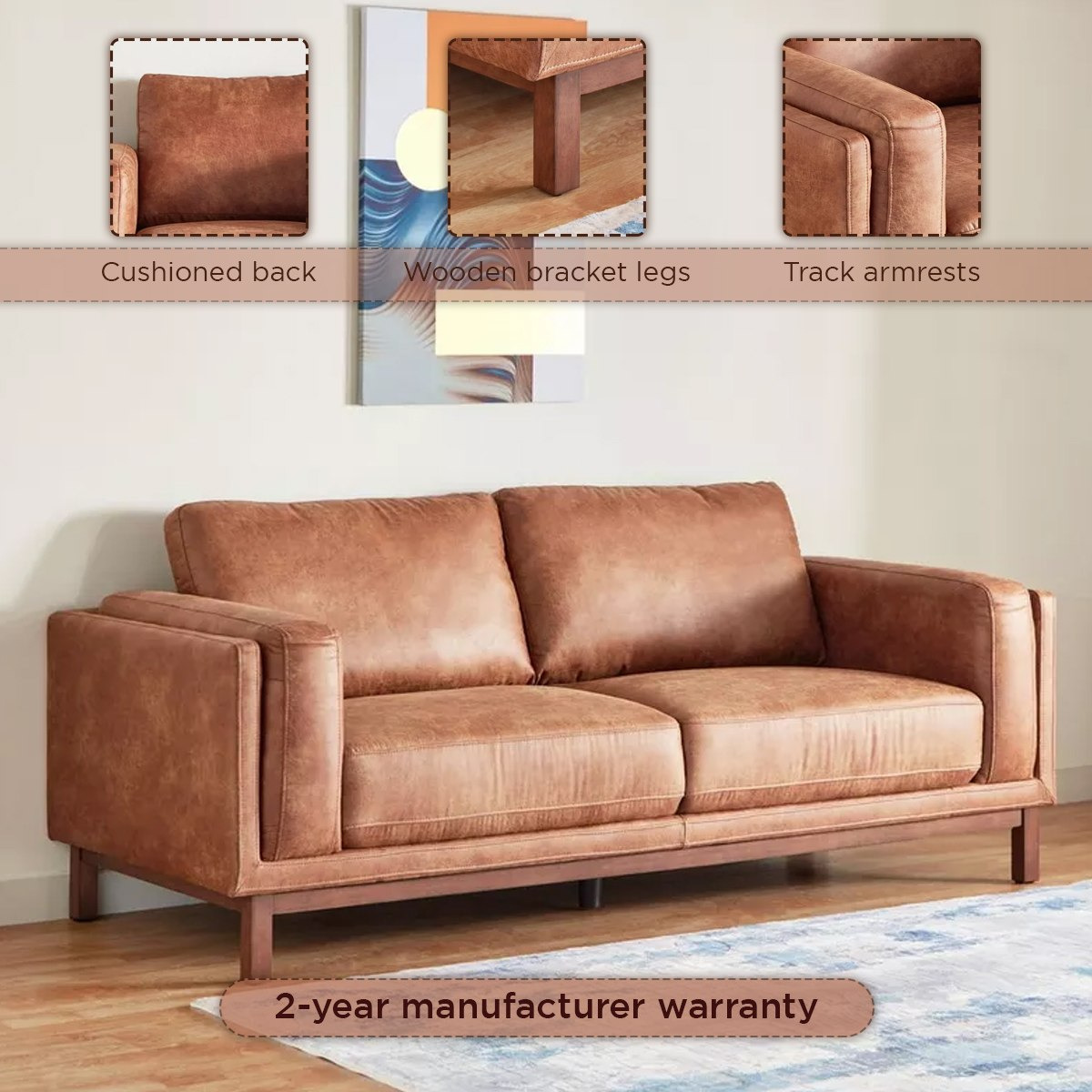 Leather sofa deals with storage