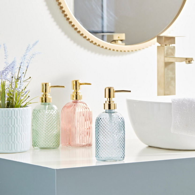 Vega Glass Soap Dispenser-Bathroom Sets-image-3