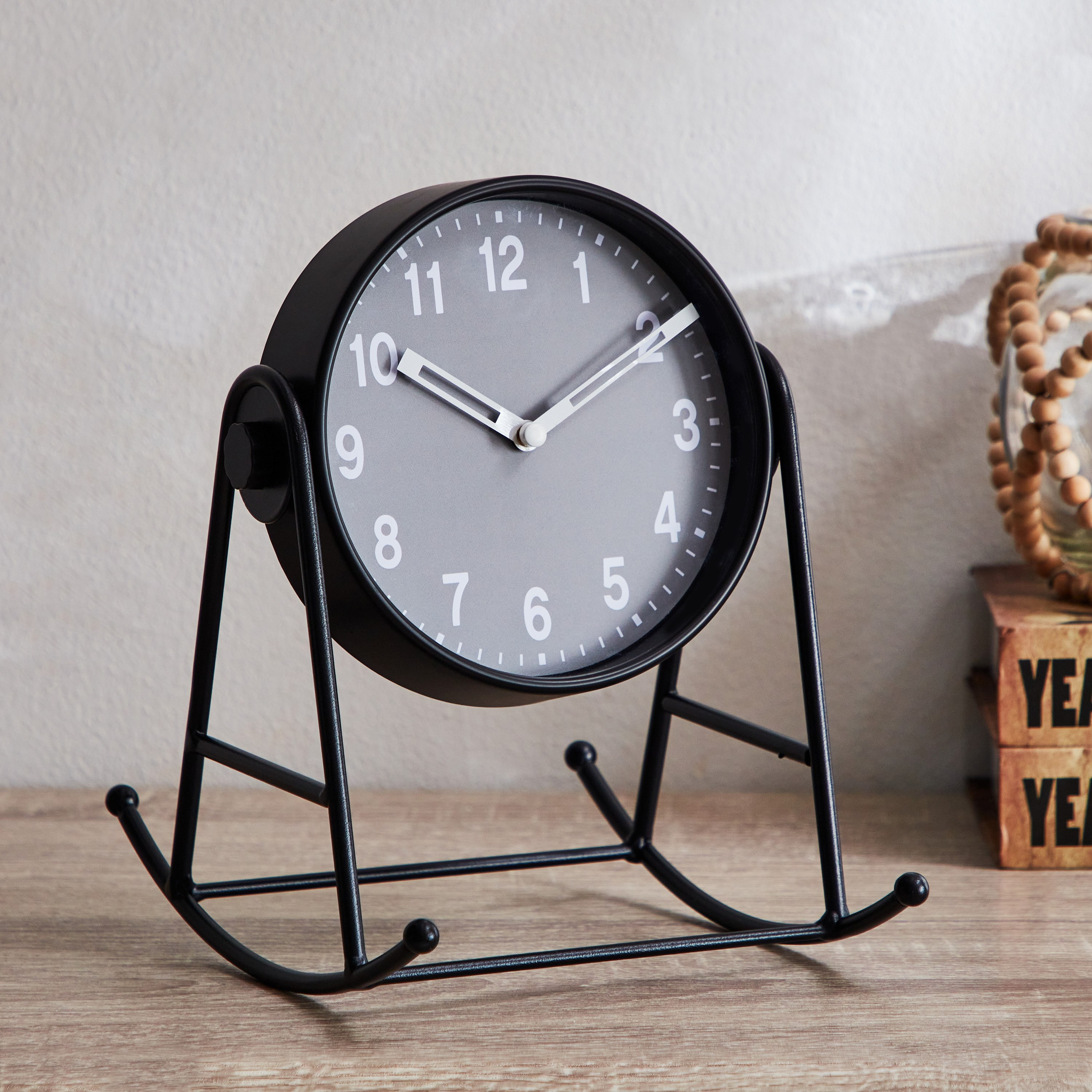 ساعة طاولة معدن من ميراكي - 23 سم-hbxdiningroom-decorandaccessories-clocks-image-1