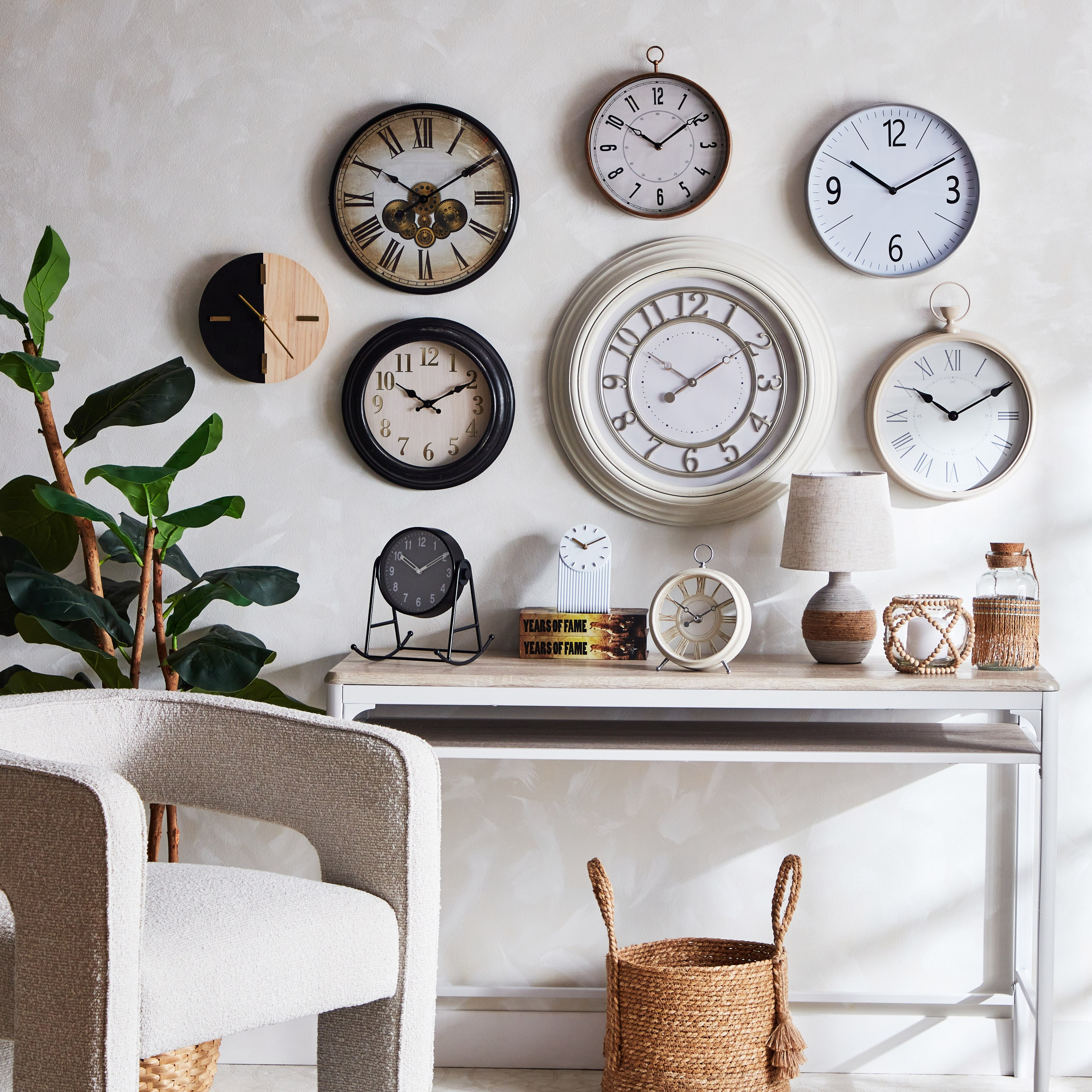 ساعة طاولة معدن من ميراكي - 23 سم-hbxdiningroom-decorandaccessories-clocks-image-5