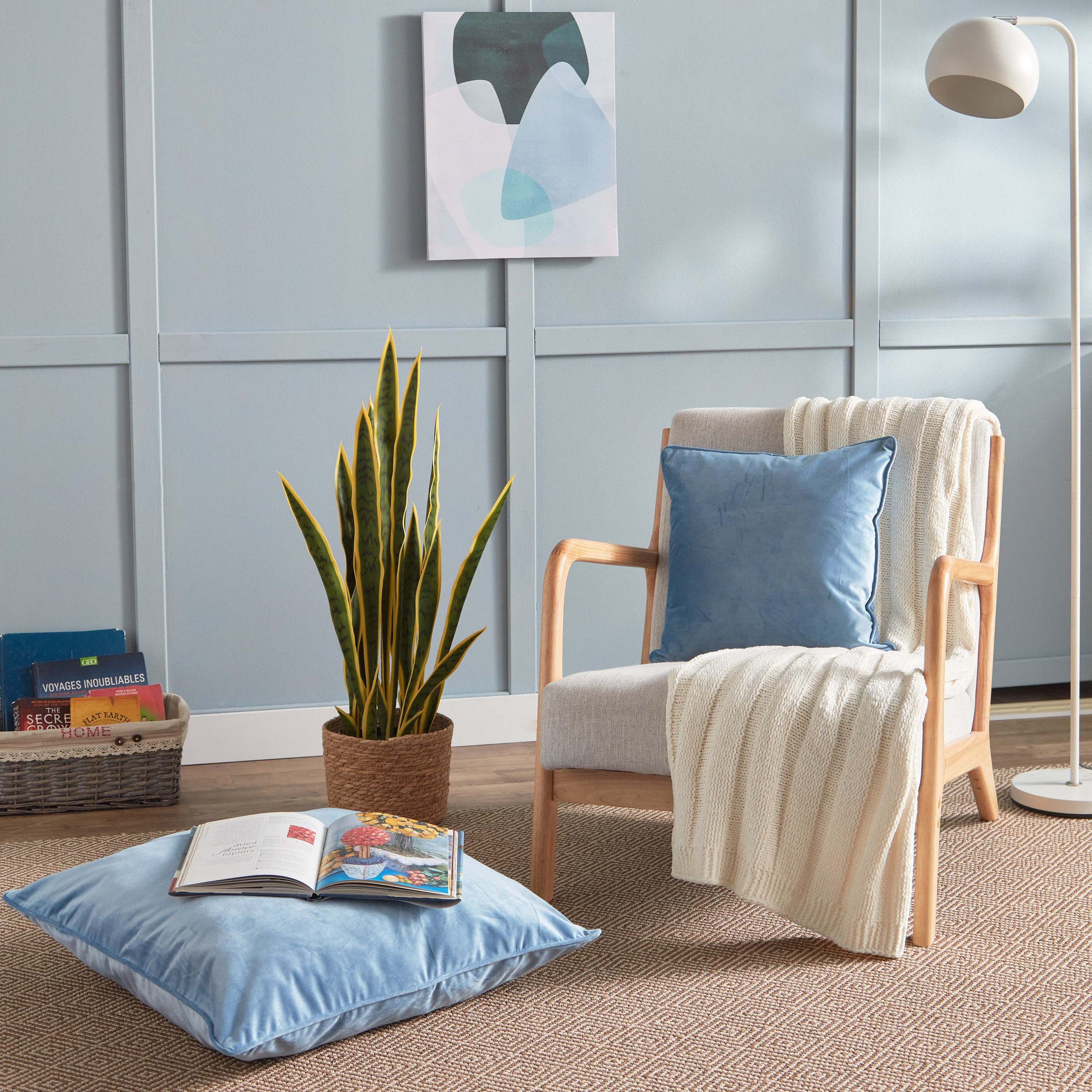 Dove Velvet Cushion Cover - 45x45 cm-hbxhomeware-cushionsandcovers-cushioncovers-image-5