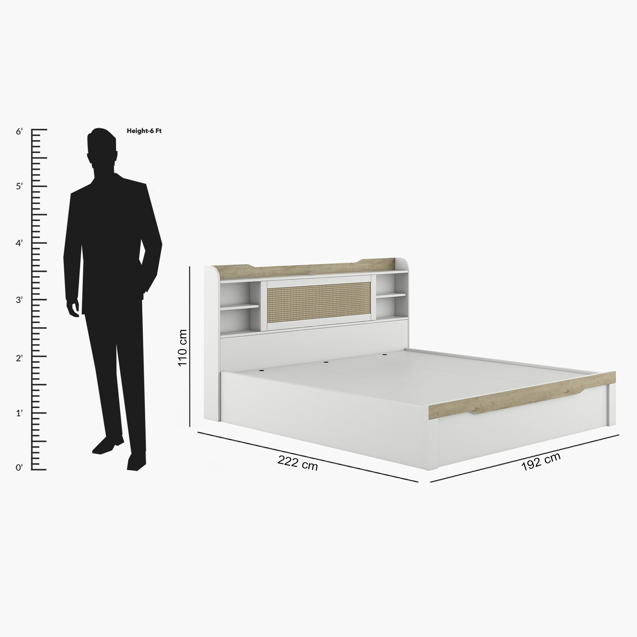 طقم غرفة نوم كينج 5 قطع ذكية من فيوجن - 180x200 سم-hbxbedroom-bedsandbedsets-bedroomsets-king-image-28