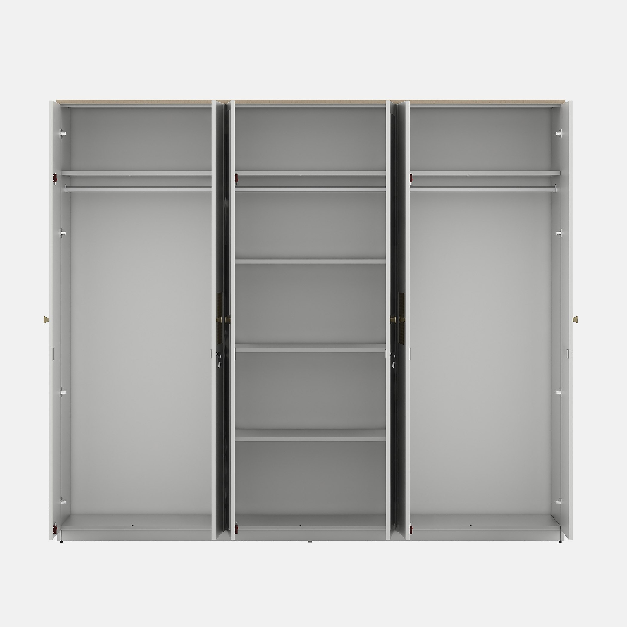 خزانة ملابس 6 أبواب بمرآة من فيوجن-hbxfurniture-wardrobes-image-5
