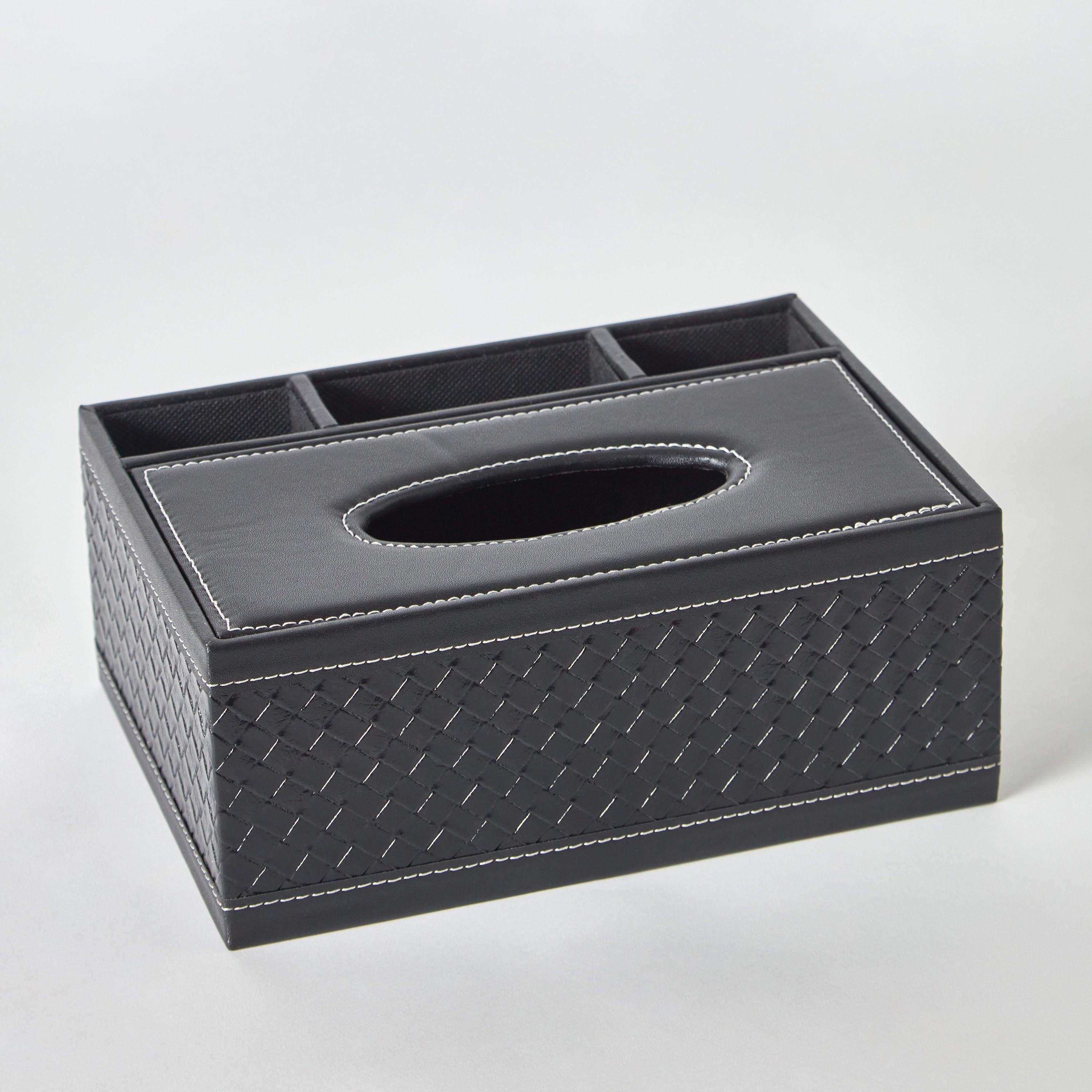 Nordic Leather Tissue Box with Remote Holder - 24x17x10 cm-hbxdecorandfurnishings-homeaccessories-novelties-image-6