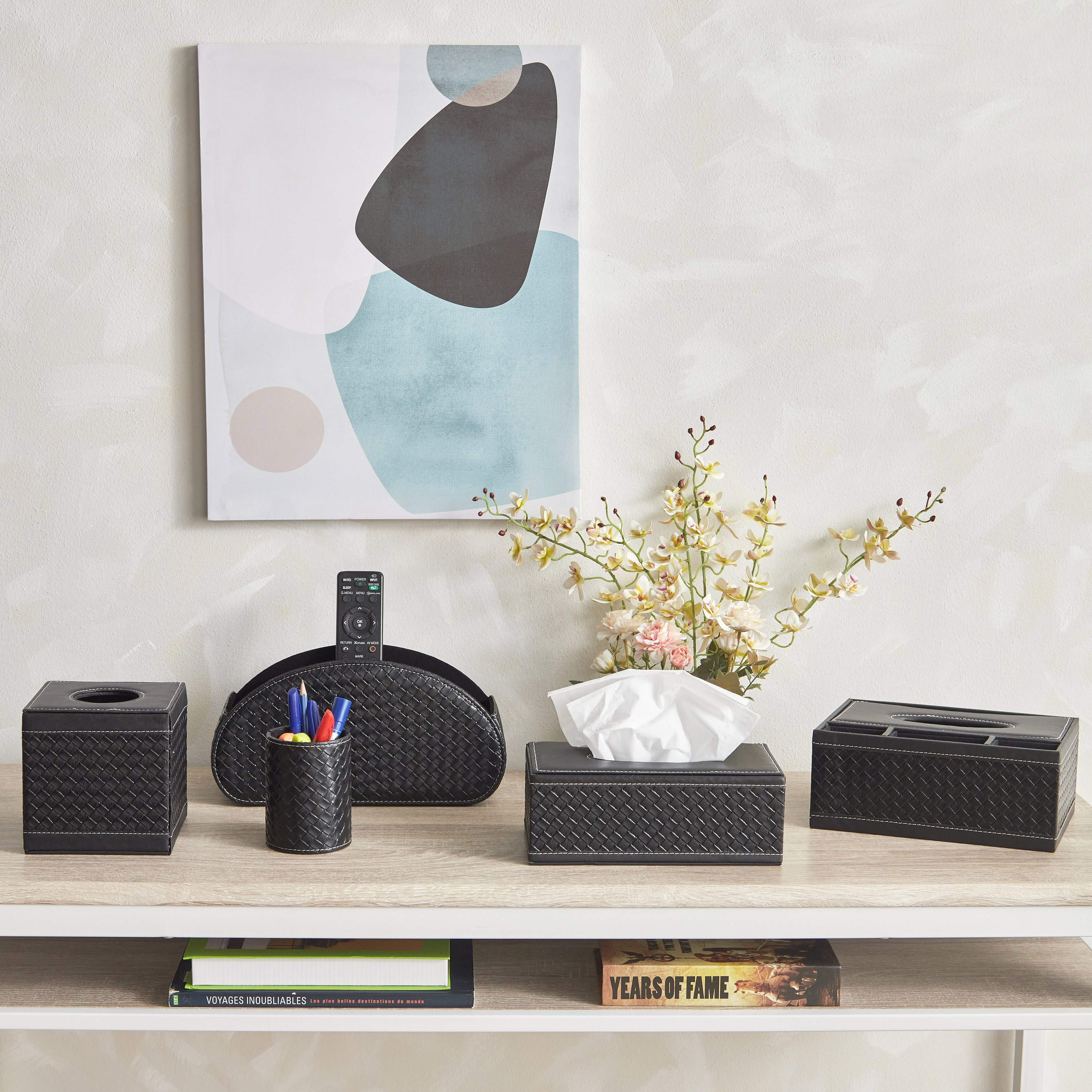 Nordic Leather Square Tissue Holder - 16x16x15 cm-hbxdecorandfurnishings-homeaccessories-novelties-image-5