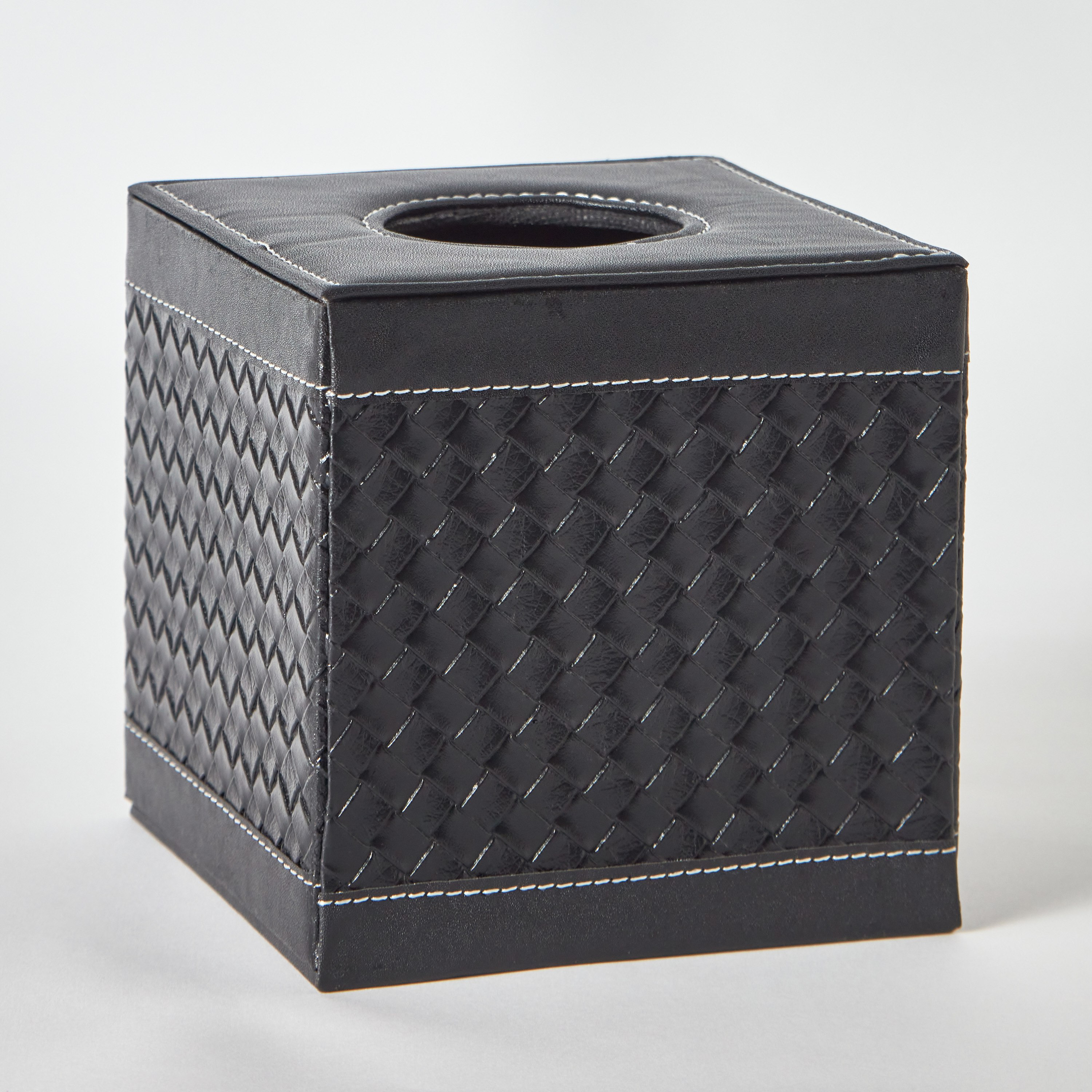 Nordic Leather Square Tissue Holder - 16x16x15 cm-hbxdecorandfurnishings-homeaccessories-novelties-image-6