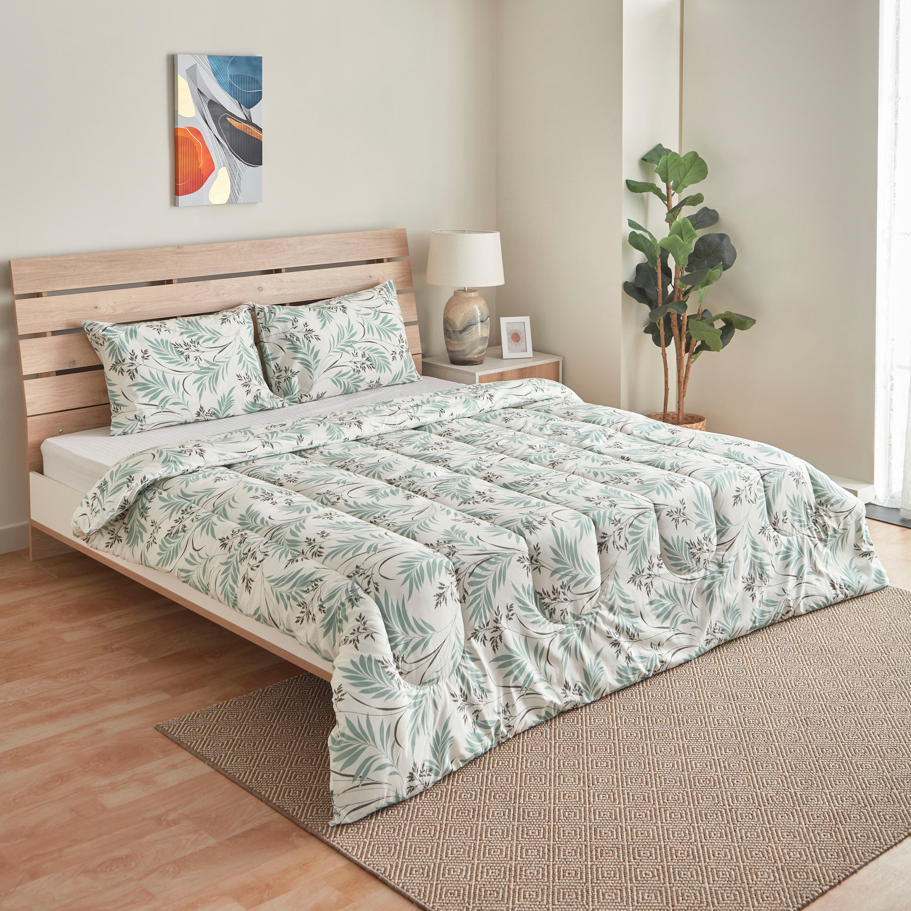 طقم لحاف كوين 3 قطع - كاسيا - 195x220 سم-hbxhomeware-hbxdecorandfurnishings-image-1