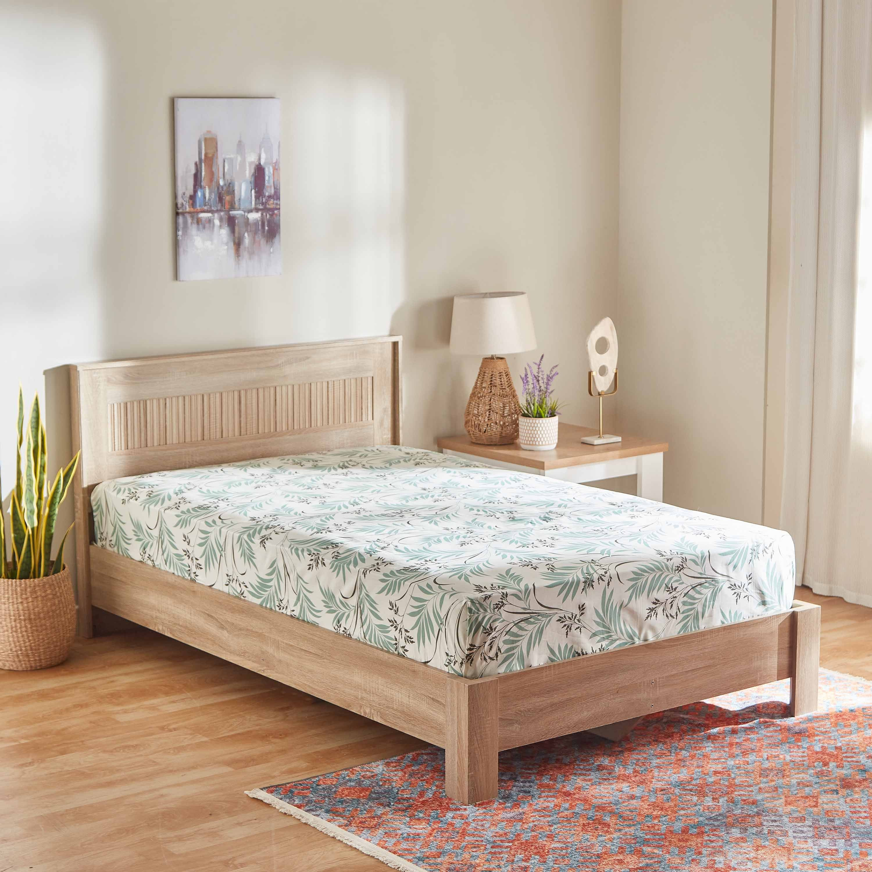 شرشف مسطّح مزدوج - كاسيا- 170x260 سم-hbxhomeware-hbxbedroom-image-1