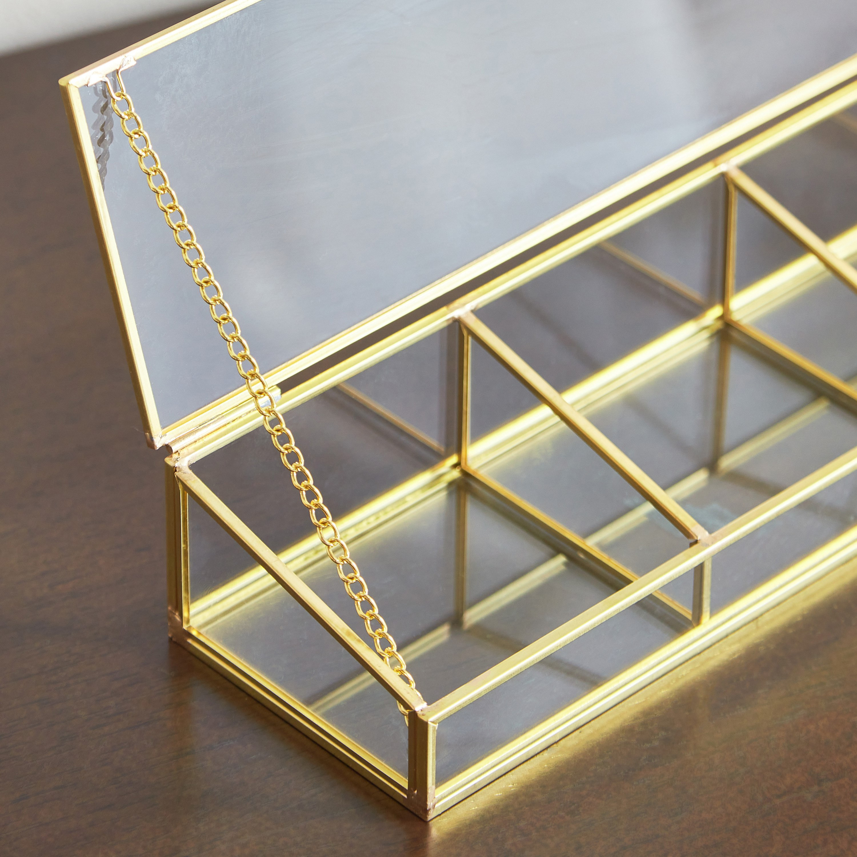 صندوق اكسسوارات معدني بغطاء من فيريتي - 25x8x5 سم-hbxdecorandfurnishings-homeaccessories-storage-image-5