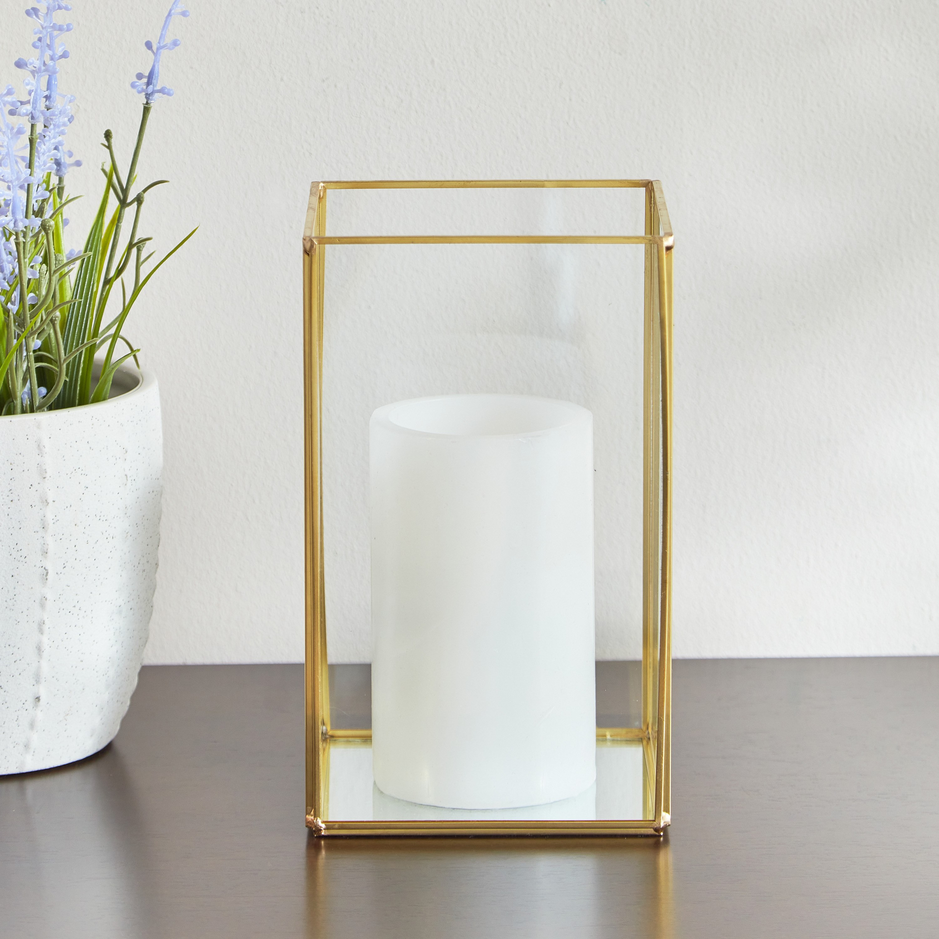 فانوس معدن من فيريتي - 12x12x20 سم-hbxdecorandfurnishings-homeaccessories-lanterns-image-2