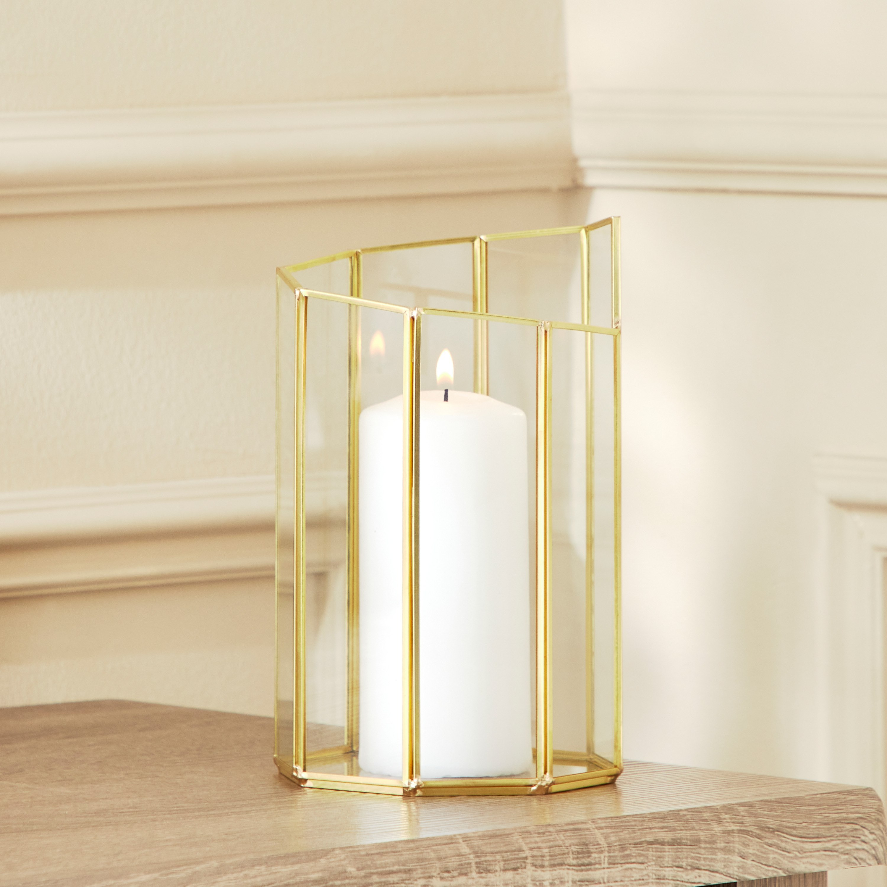 حامل شموع معدن من فيريتي - 12 × 12 × 20 سم-hbxlivingroom-decorandaccessories-candleholders-image-1