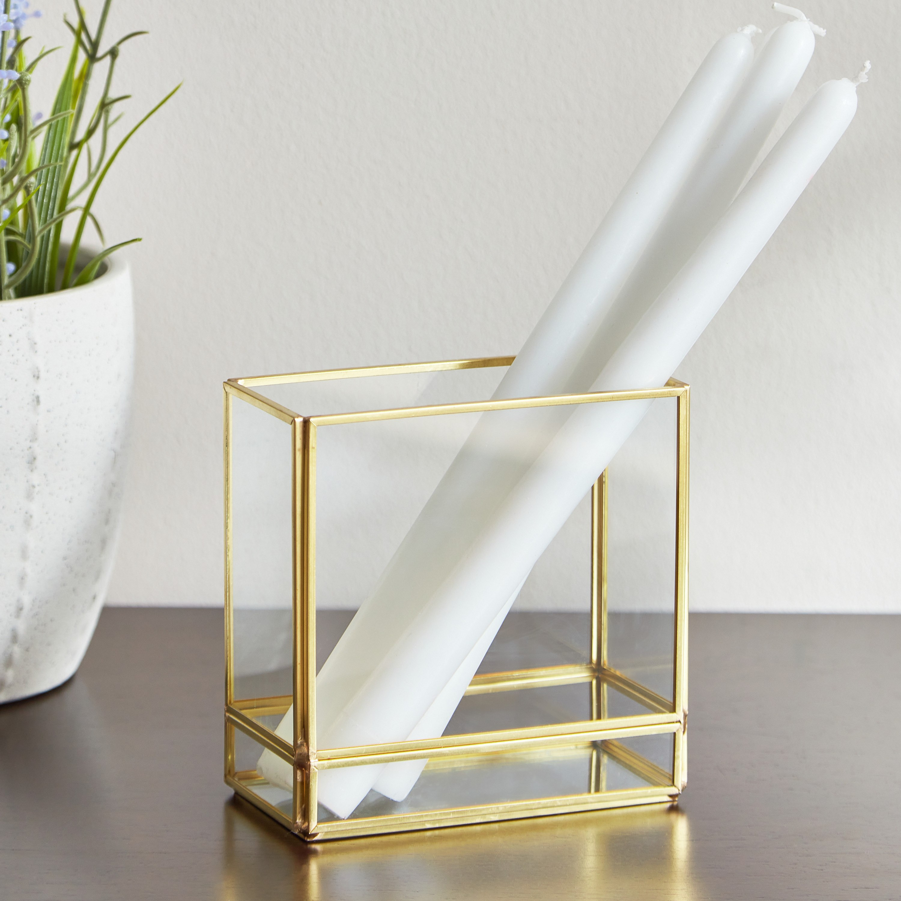 حامل شموع معدن من فيريتي - 12x6x12 × 12 × 20 سم-hbxlivingroom-decorandaccessories-candleholders-image-1