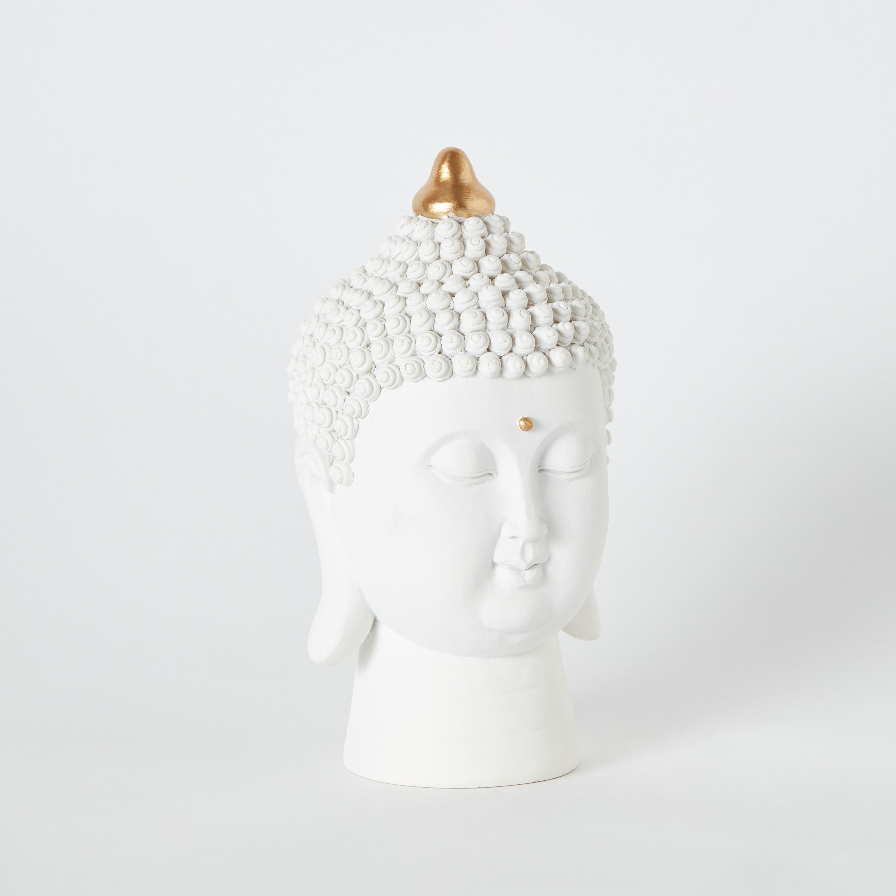 Holly Buddha Face Polyresin Figurine - 11.5x11.5x22 cm-hbxhomeware-homedecor-figurinesandornaments-image-7
