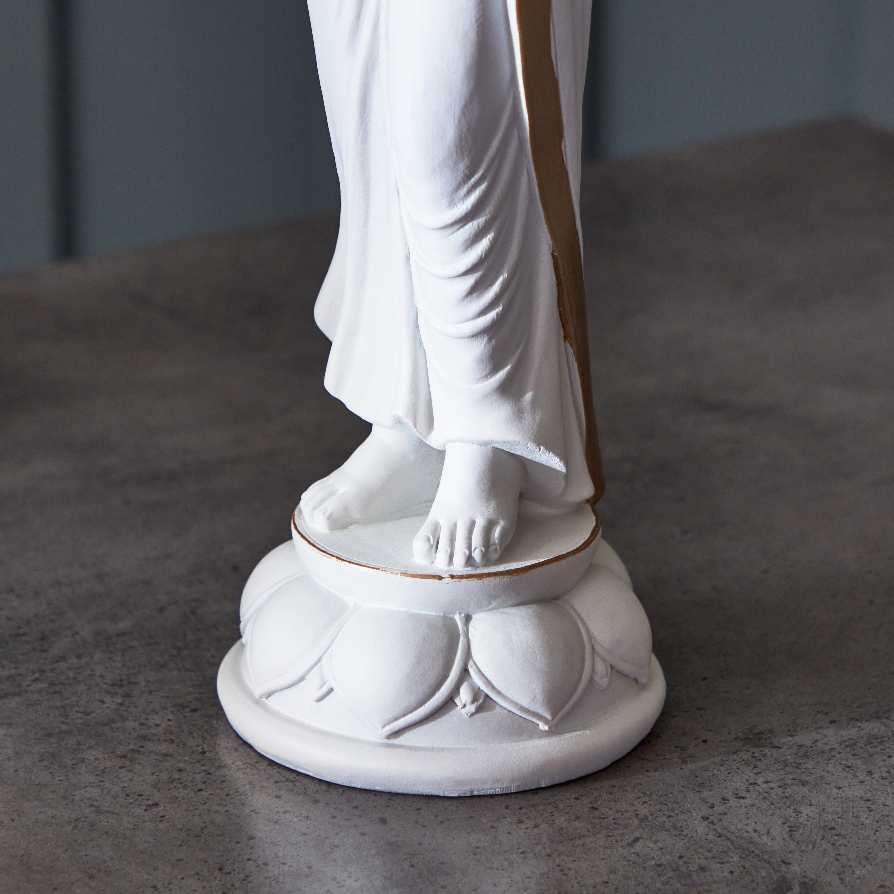 تمثال بوذا بوليريسين من هولي - 12.5×10×40 سم-hbxhomeware-homedecor-figurinesandornaments-image-4