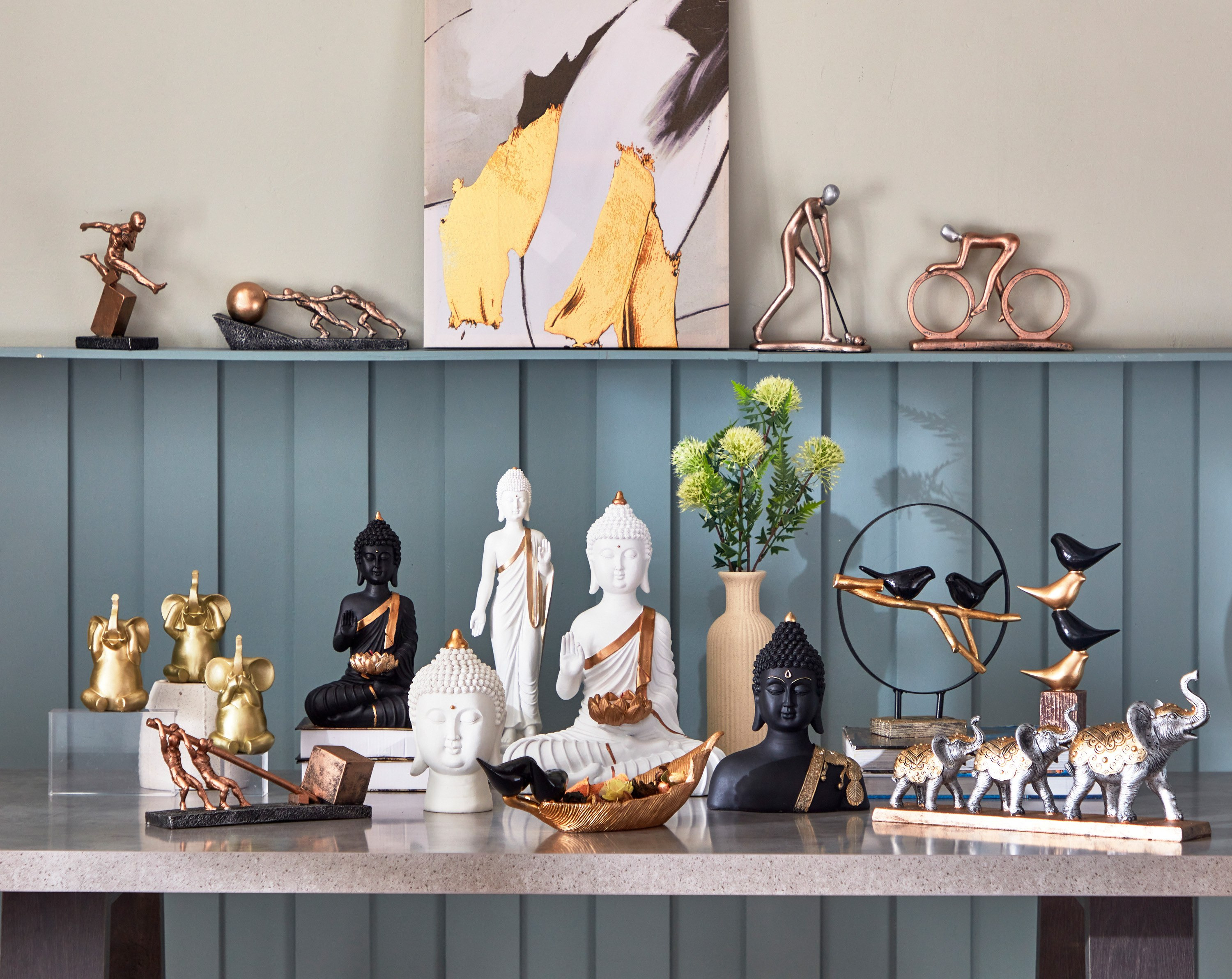 تمثال بوذا بوليريسين من هولي - 12.5×10×40 سم-hbxhomeware-homedecor-figurinesandornaments-image-6