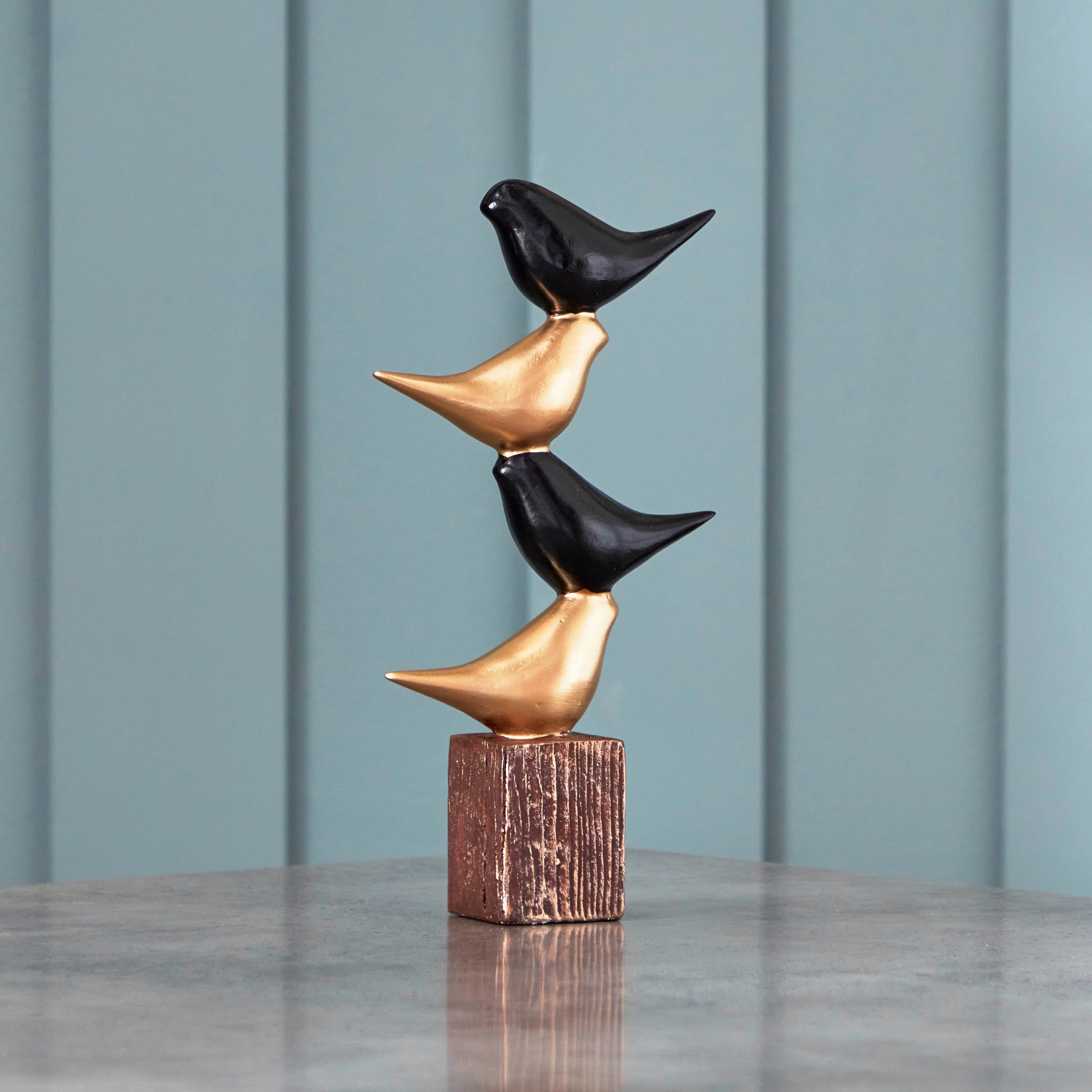 قطعة ديكور طيور بوليريسين من هولي - 14x5x25 سم-hbxhomeware-homedecor-figurinesandornaments-image-1