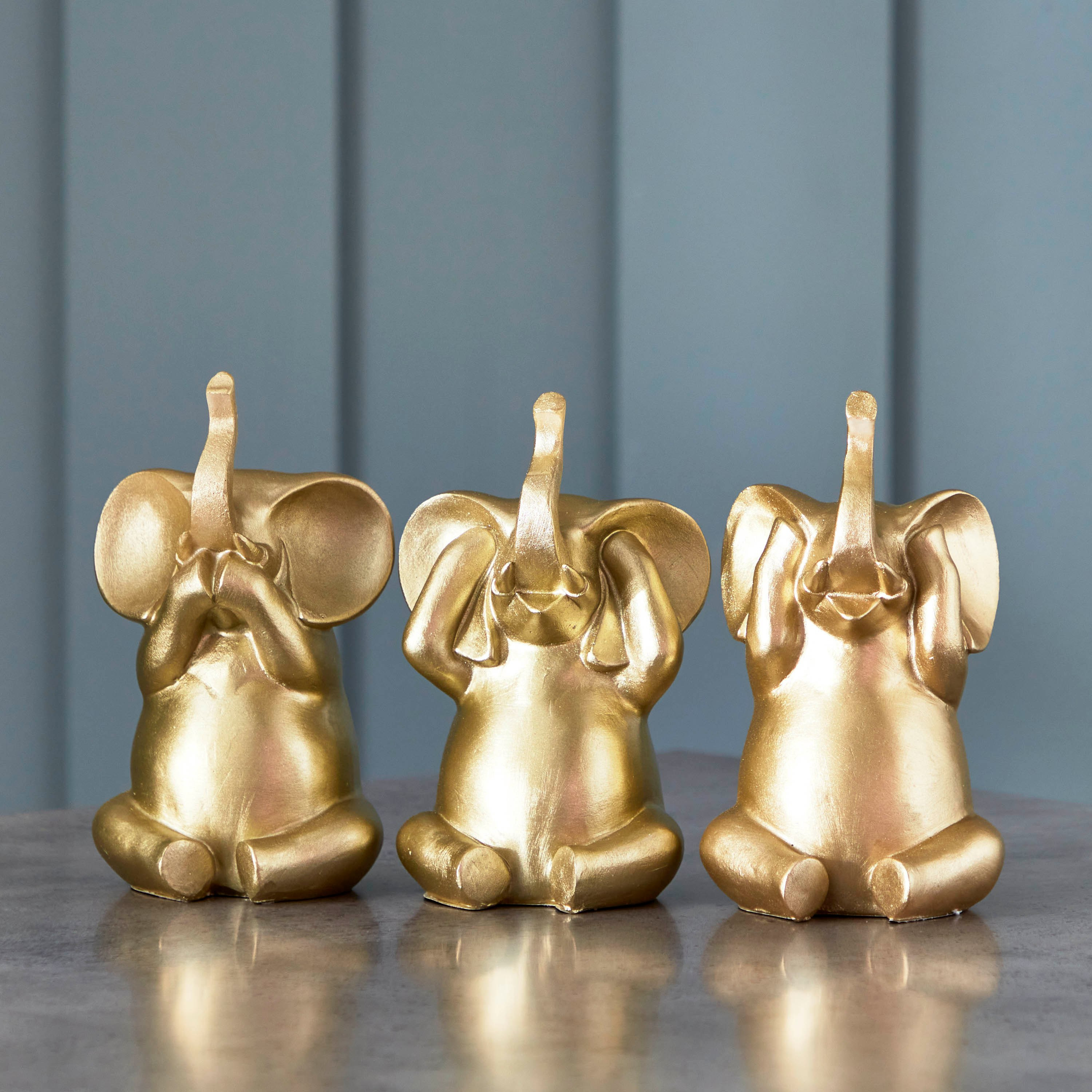مجموعة قطع ديكور فيلة لطيفة بوليريسين 3 قطع من هولي-hbxhomeware-homedecor-figurinesandornaments-image-2