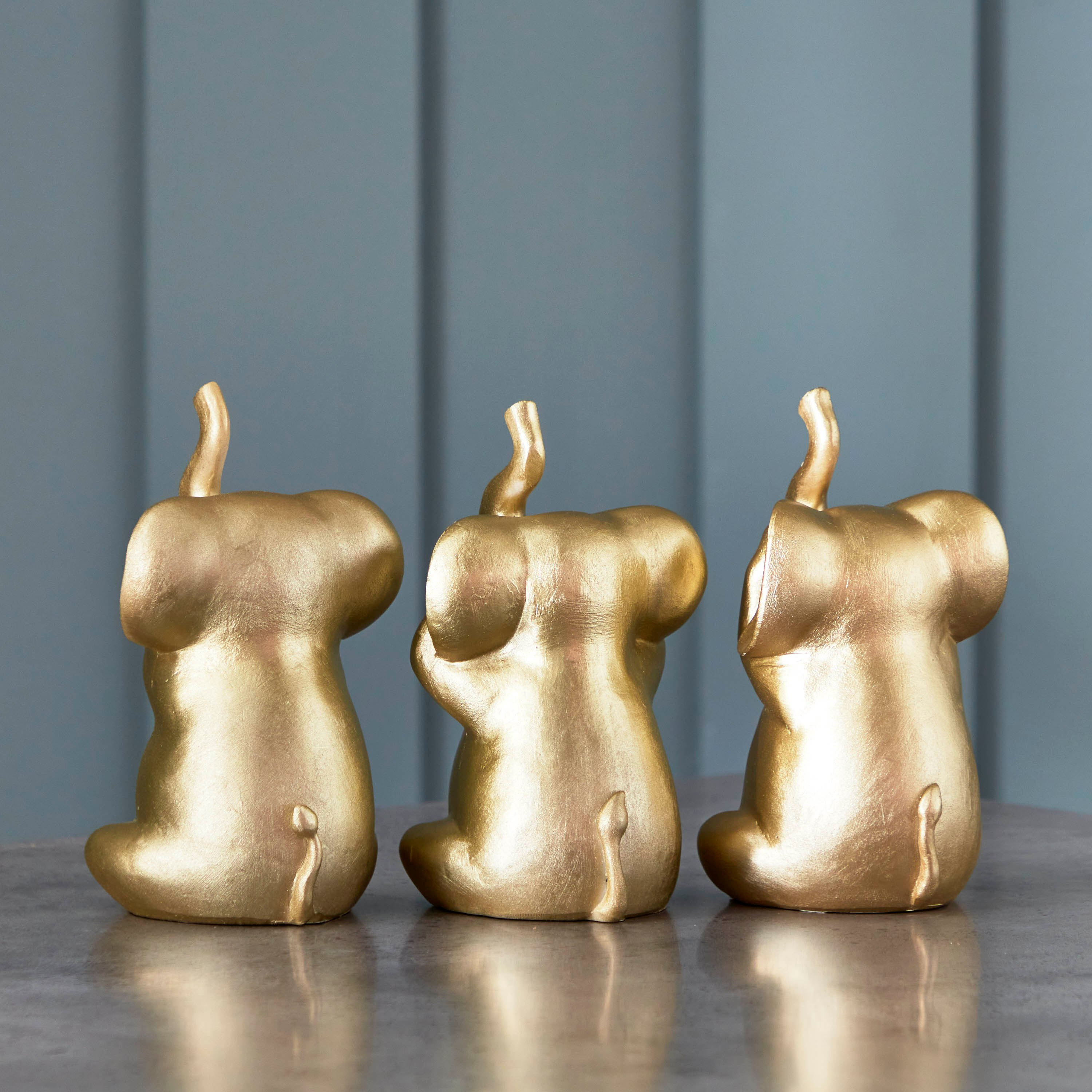 مجموعة قطع ديكور فيلة لطيفة بوليريسين 3 قطع من هولي-hbxhomeware-homedecor-figurinesandornaments-image-3