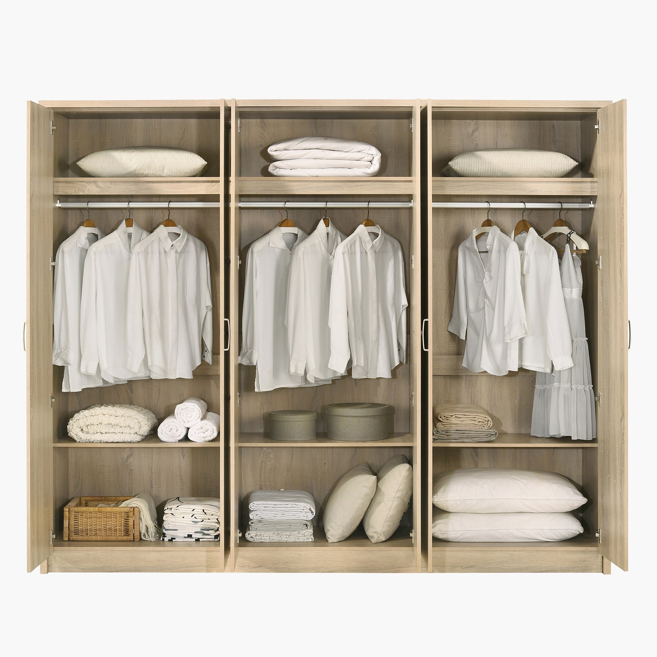 خزانة ملابس 6 أبواب بمرآتين من كوبر-hbxfurniture-wardrobes-image-4