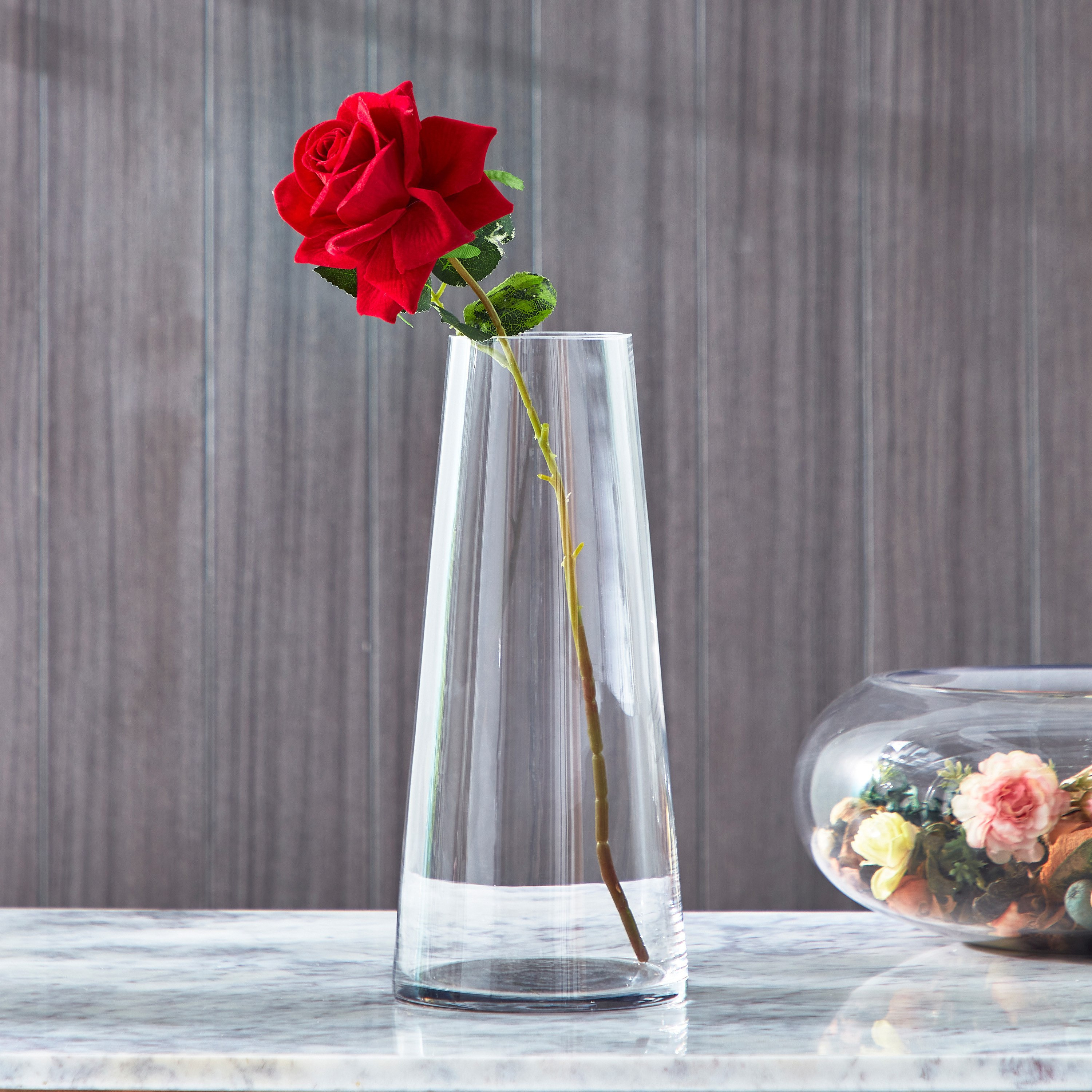 مزهرية زجاج مستطيلة من أتلانتا - 13.5x13.5x30 سم-hbxbedroom-decorandaccessories-vases-image-2