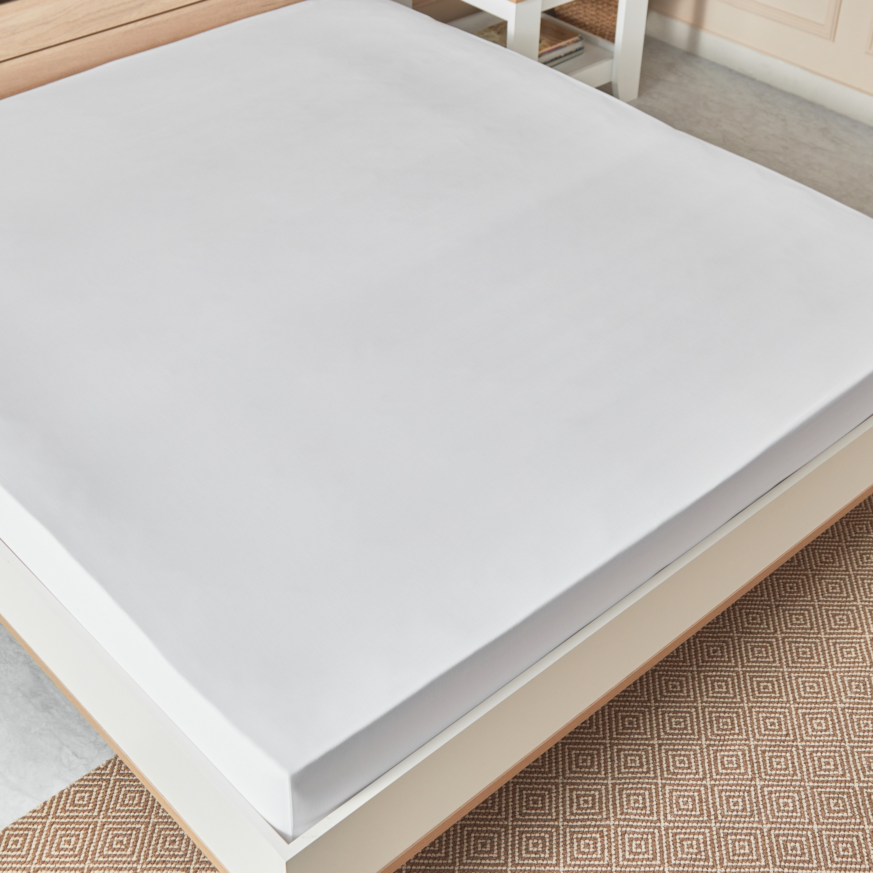 شرشف مطاطي كينج قطن الخيزران من إيكوبليس - 180x200+33 سم-hbxhomeware-hbxbedroom-image-3
