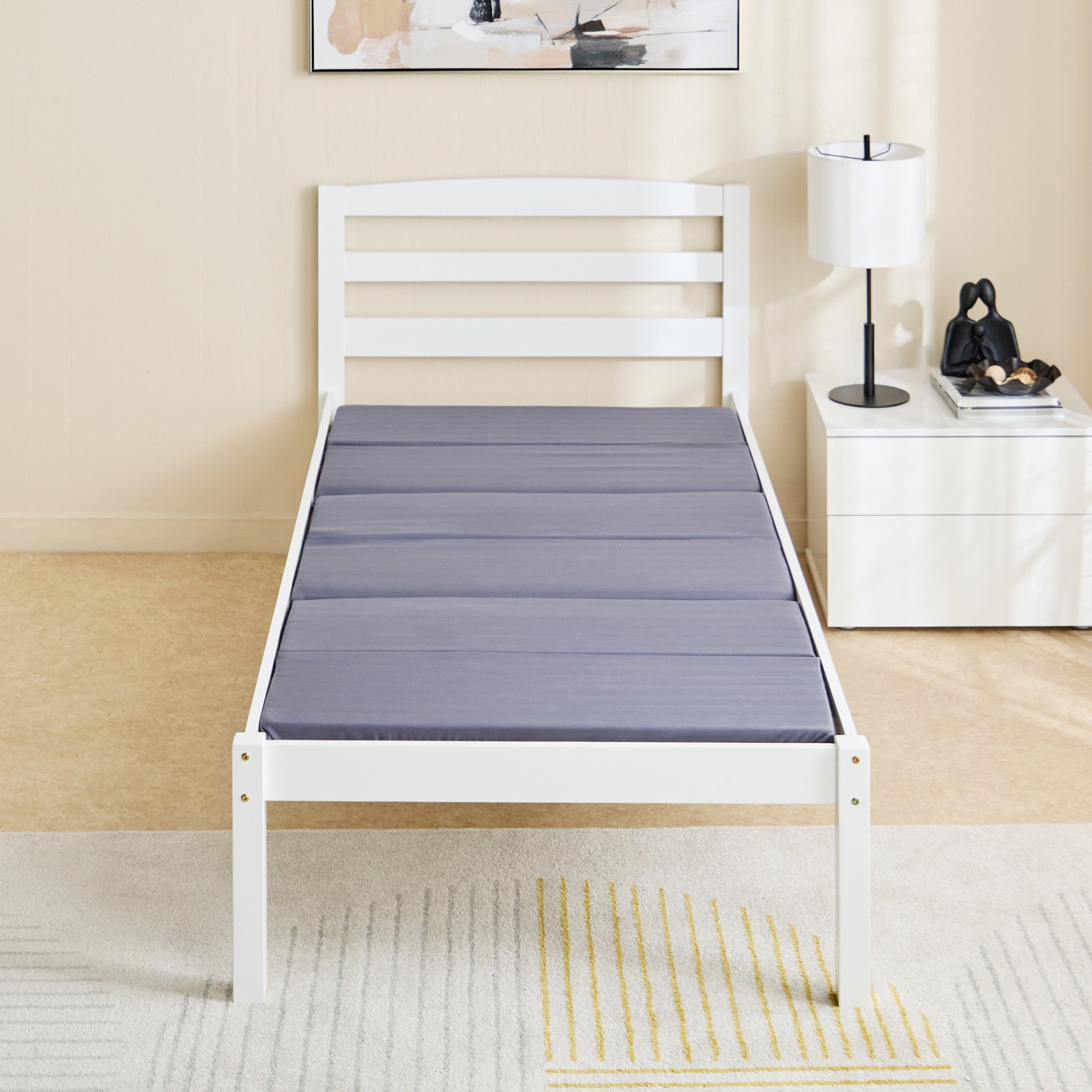 SleepEase iFlex Trifold Foldable Travel Foam Single Mattress with Pillowcase - 90x180x3 cm-hbxfurniture-bedroom-mattresses-single-image-2