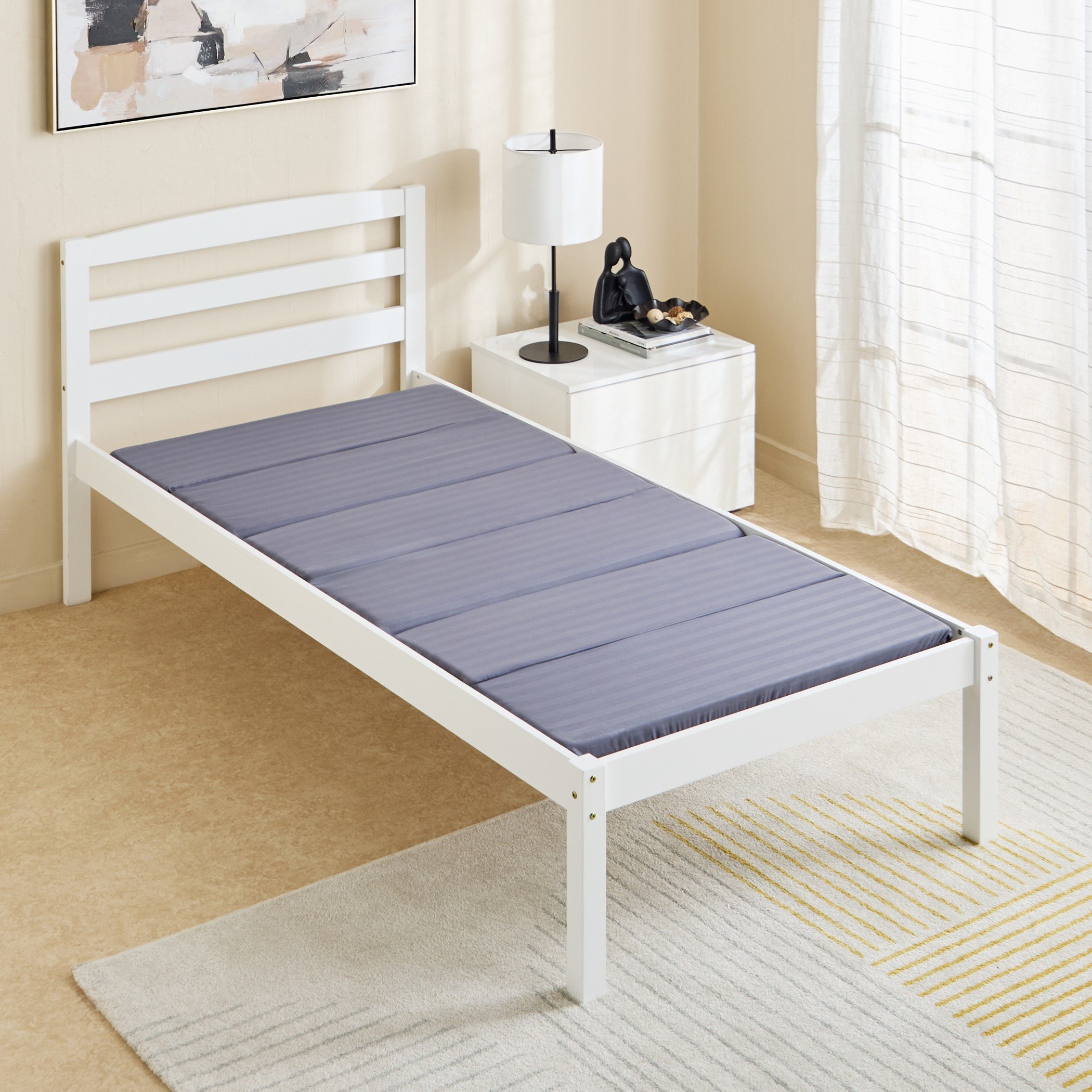 SleepEase iFlex Trifold Foldable Travel Foam Single Mattress with Pillowcase - 90x180x3 cm-hbxfurniture-bedroom-mattresses-single-image-3