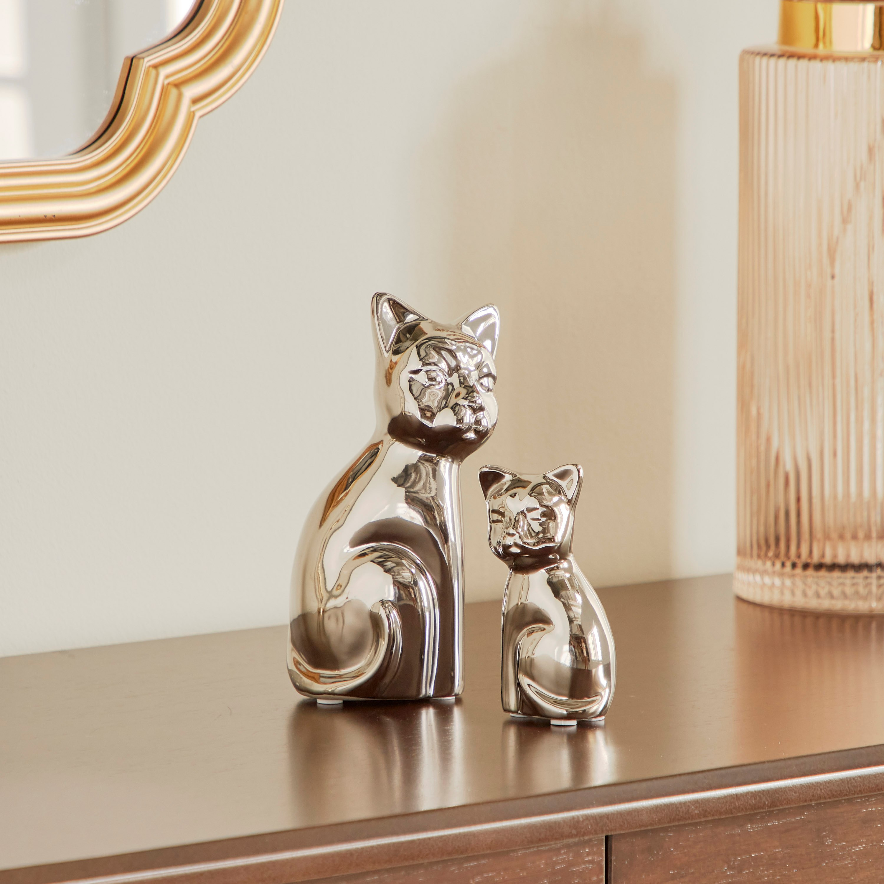 طقم تمثال قطة سيراميك من قطعتين من رون ألوها-hbxhomeware-hbxkidsandyouth-image-1