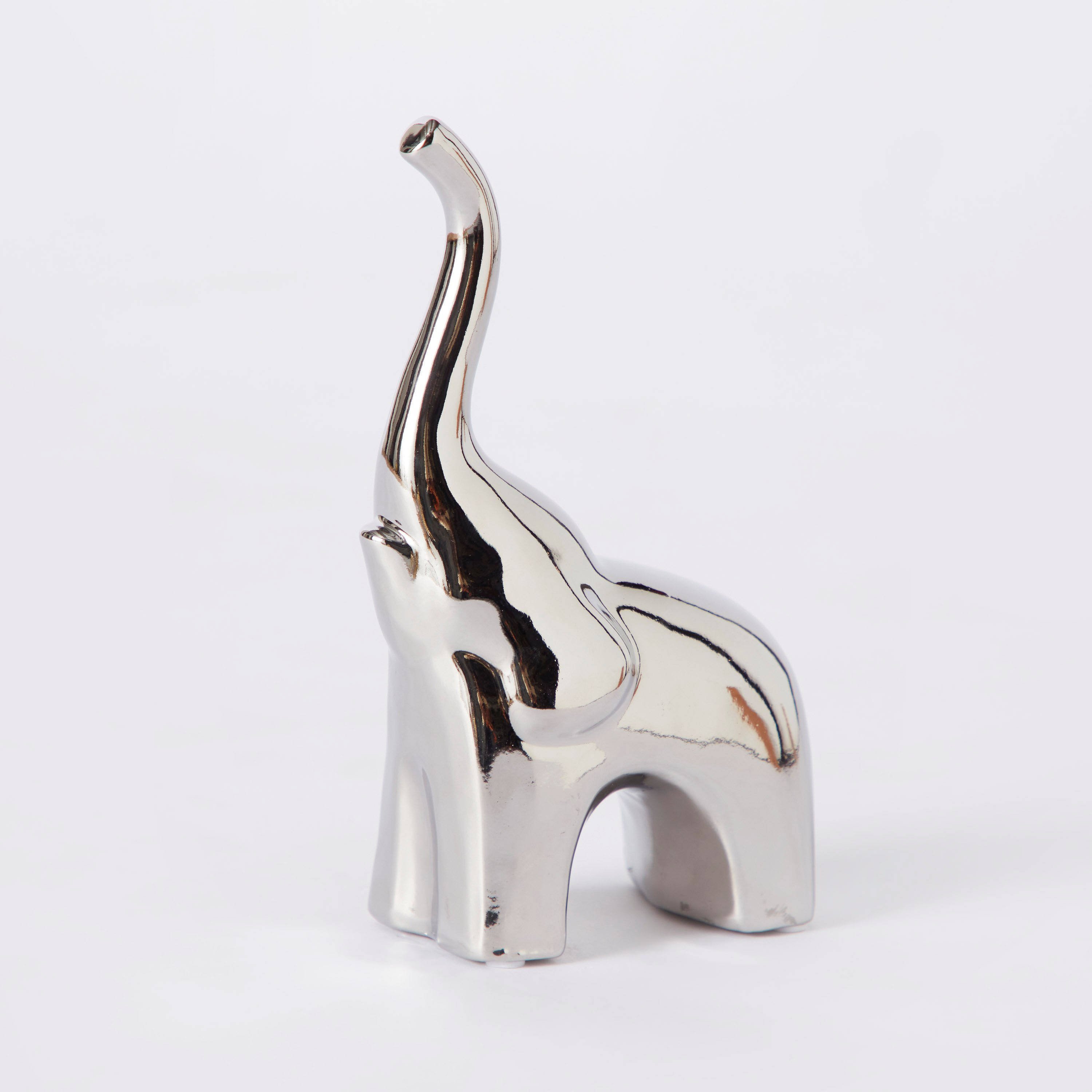 تمثال فيل سيراميك من رون ألوها - 12.5x7x21 سم-hbxhomeware-homedecor-figurinesandornaments-image-5