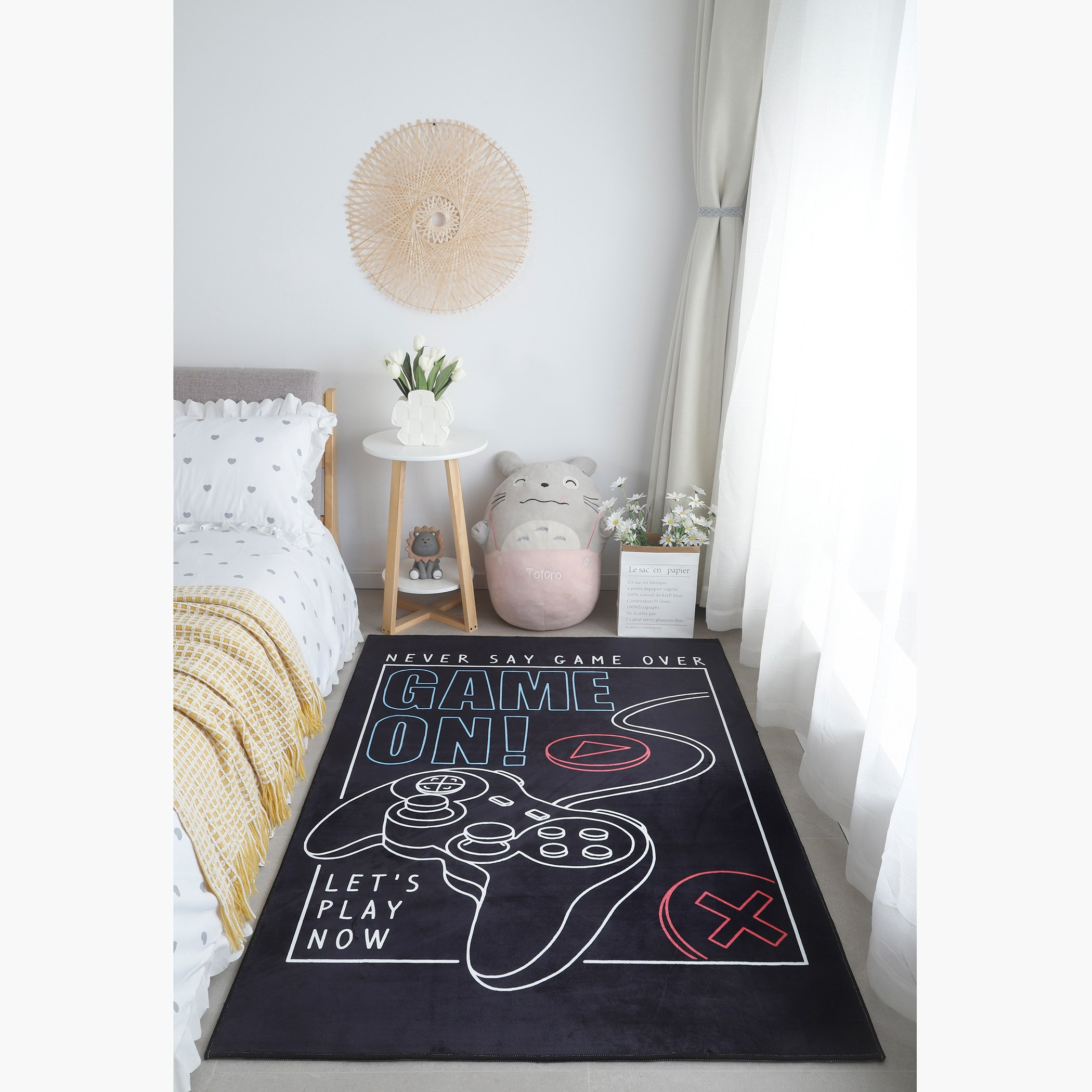 سجادة فلانيل بطبعات من جيمينج - 110x160 سم-hbxhomeware-hbxkidsandyouth-image-1