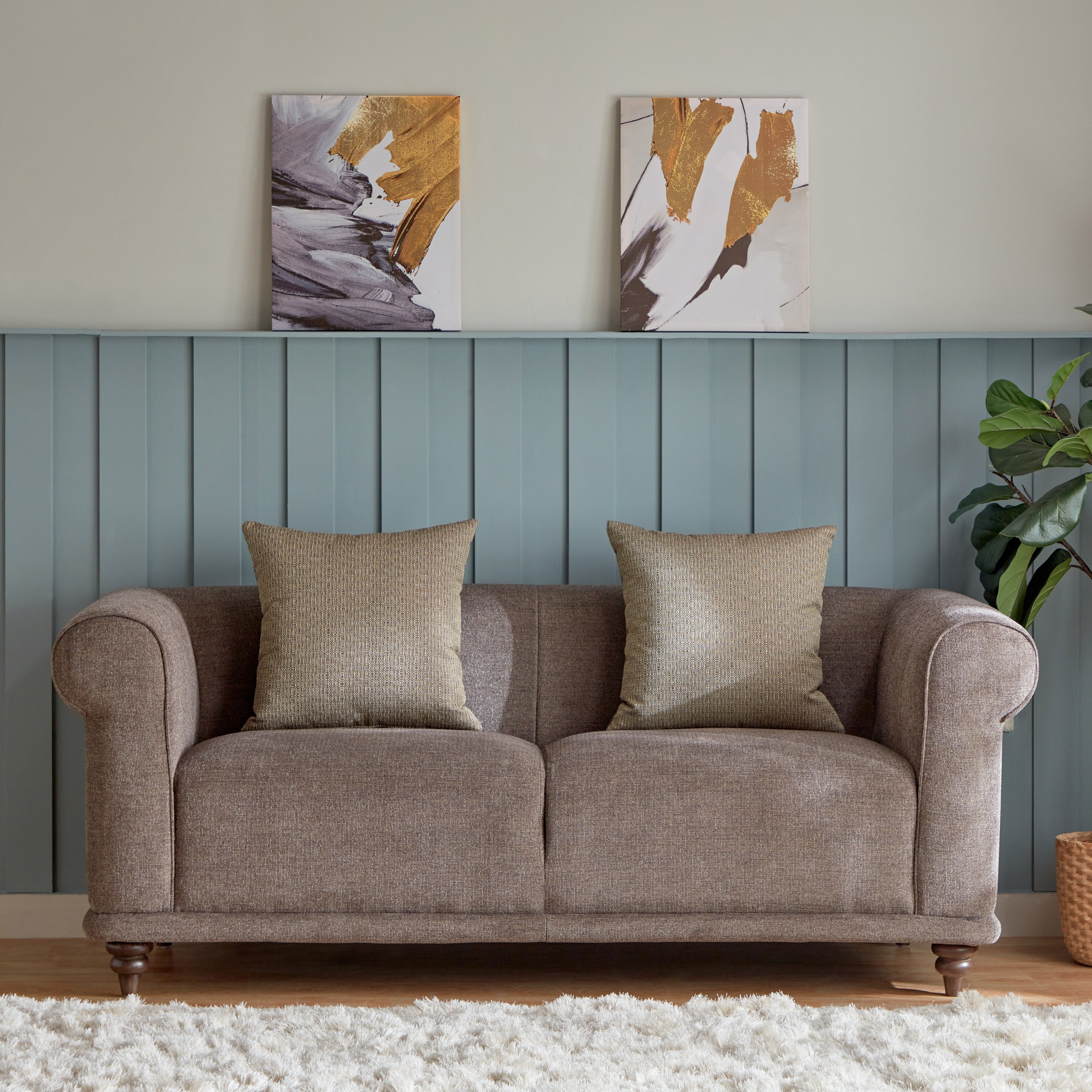 Oshawa 2-Seater Fabric Sofa with 2 Cushions-hbxlivingroom-sofasandarmchairs-sofas-image-2