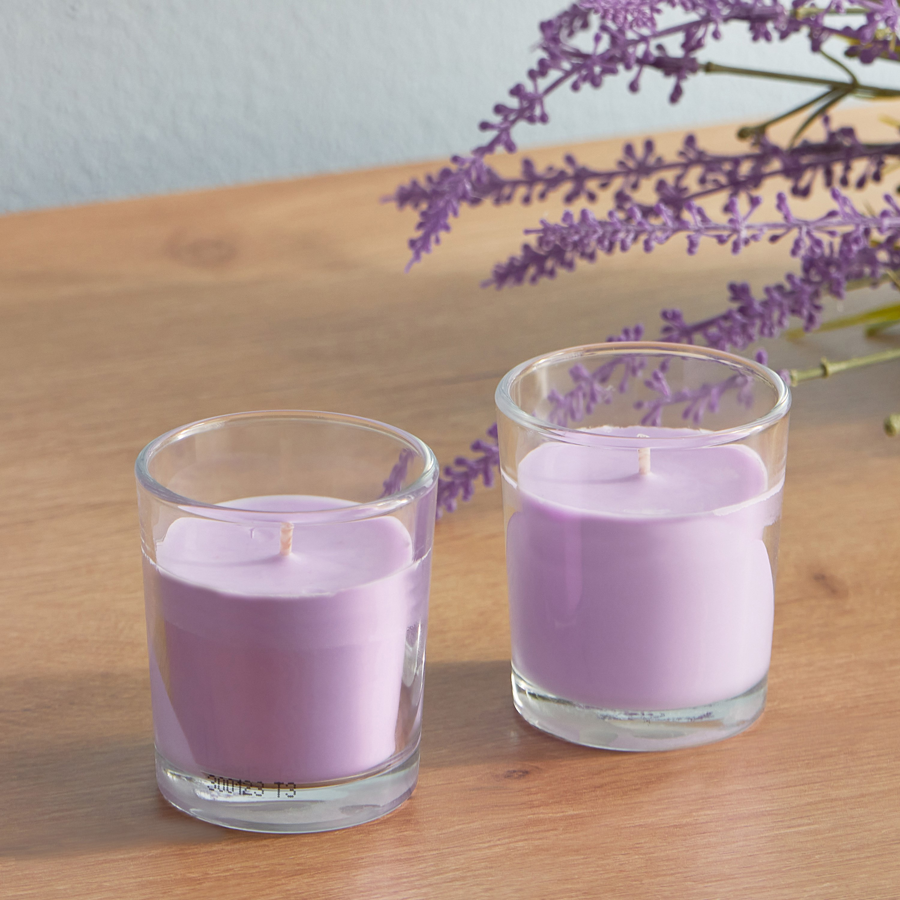 جرات شمع زجاج برائحة اللافندر قطعتين من فيلا - 57 جرام-hbxlivingroom-decorandaccessories-candles-image-1