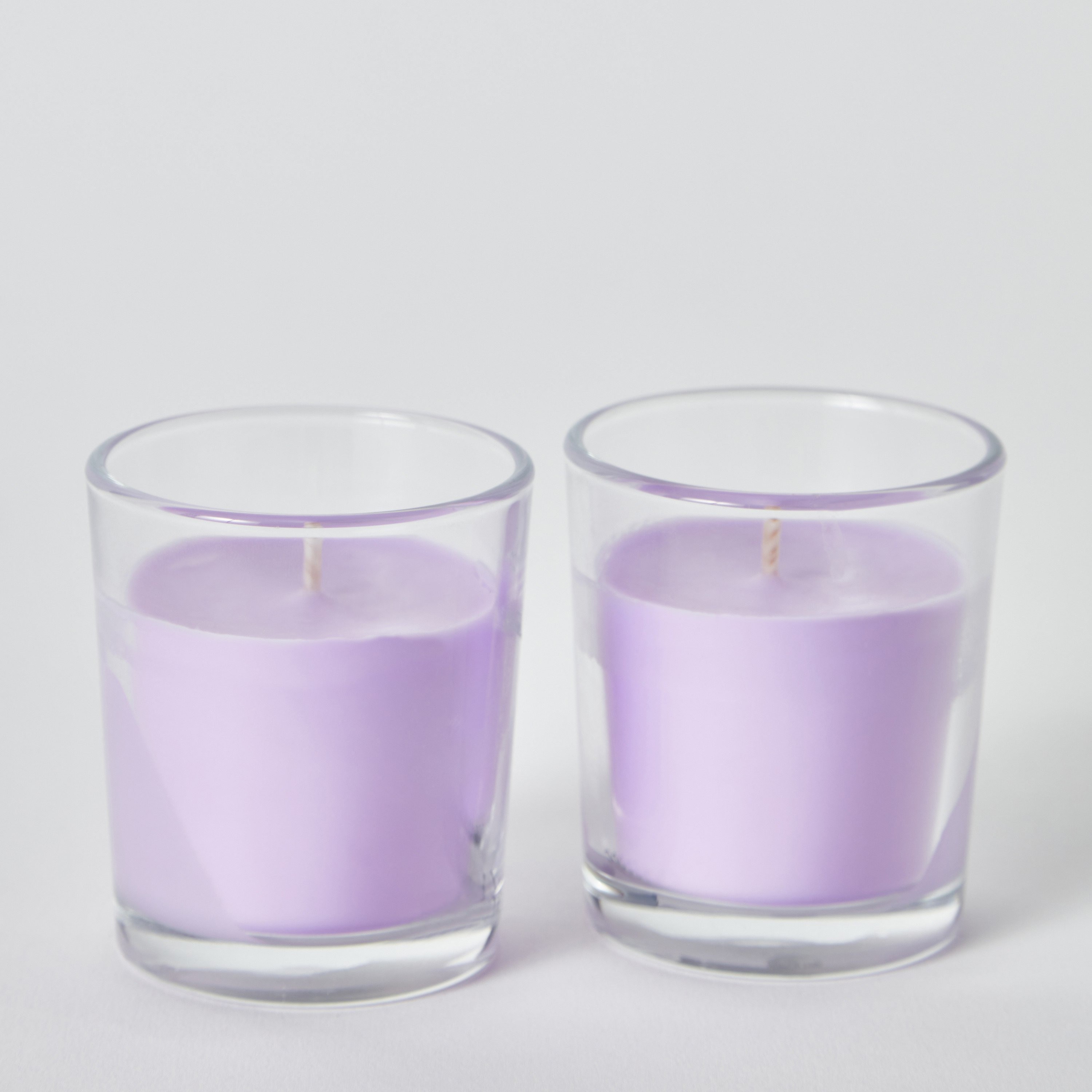 جرات شمع زجاج برائحة اللافندر قطعتين من فيلا - 57 جرام-hbxlivingroom-decorandaccessories-candles-image-5