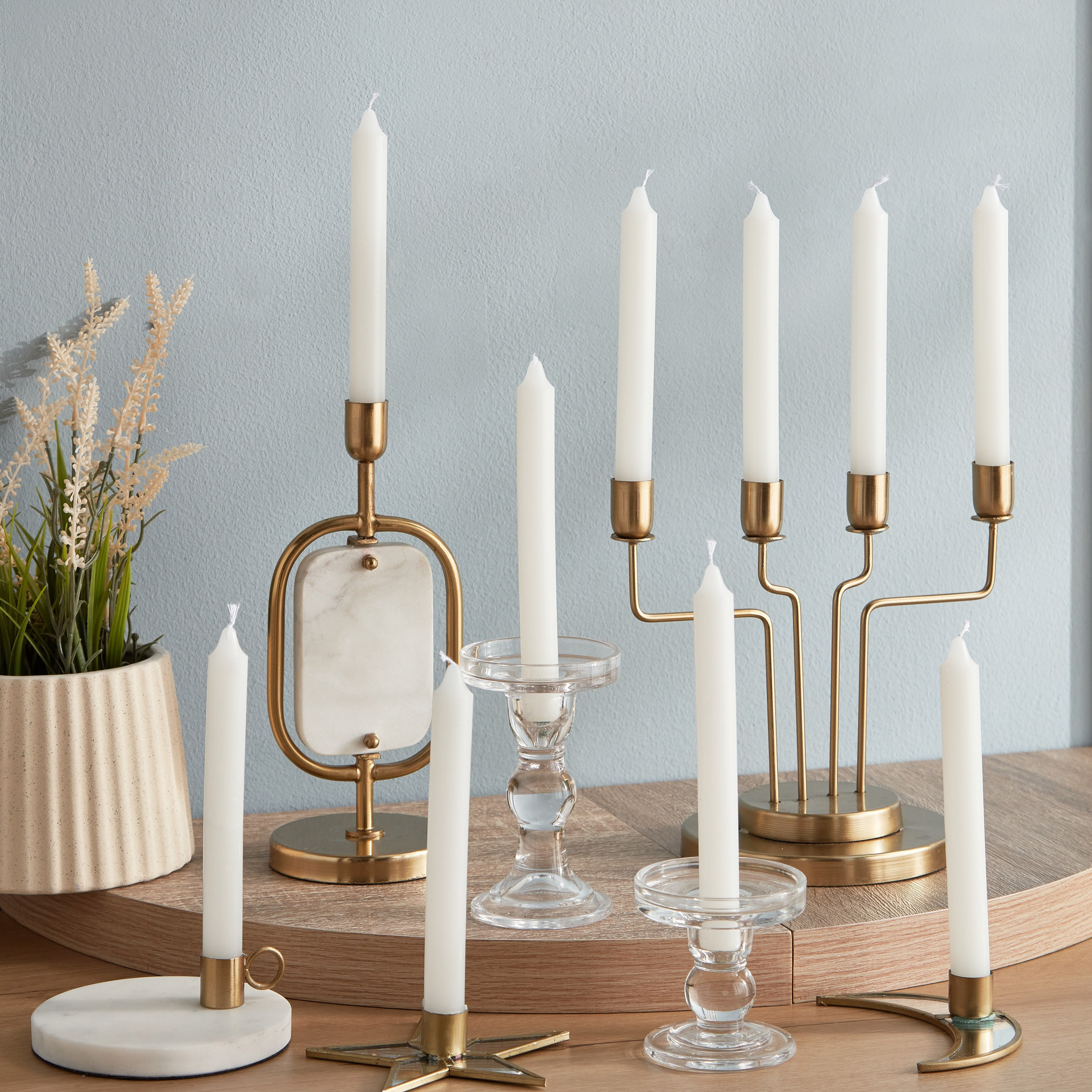 مجموعة شموع رفيعة من فيلا 10 قطع - 50 جم-hbxlivingroom-decorandaccessories-candles-image-1