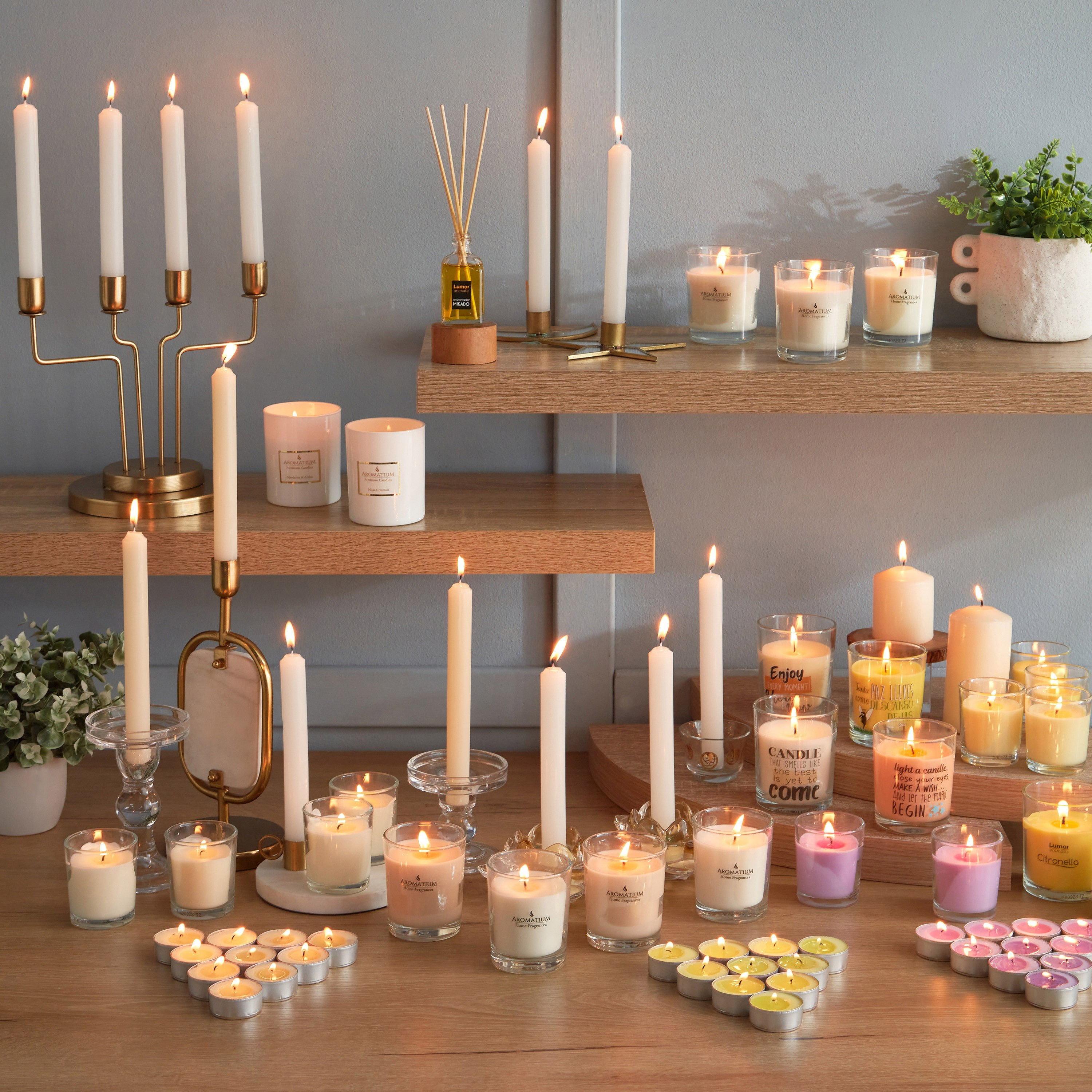 جرة شمع معطرة برائحة السترونيلا لومار أروماتيك من فيلا - 125 جم-hbxlivingroom-decorandaccessories-candles-image-4