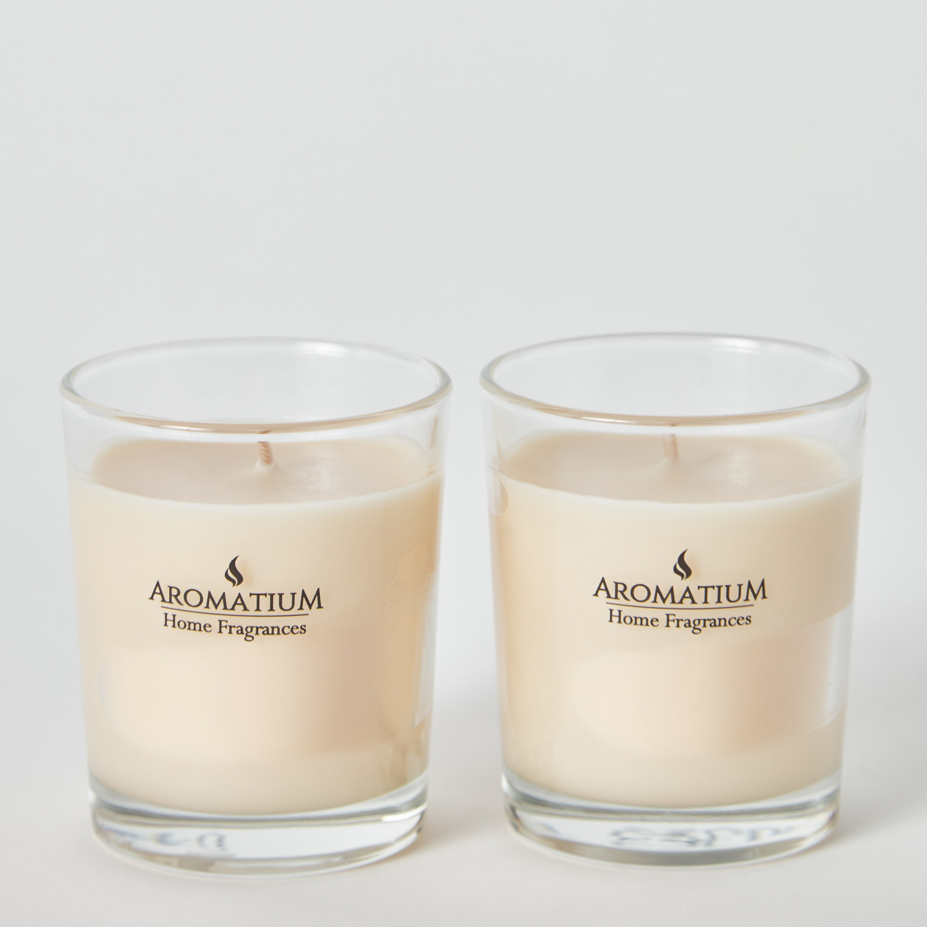 طقم جرة شمع زجاجية معطرة برائحة تشاي لاتيه من فيلا أروماتيوم - 100 جرام-hbxlivingroom-decorandaccessories-candles-image-5