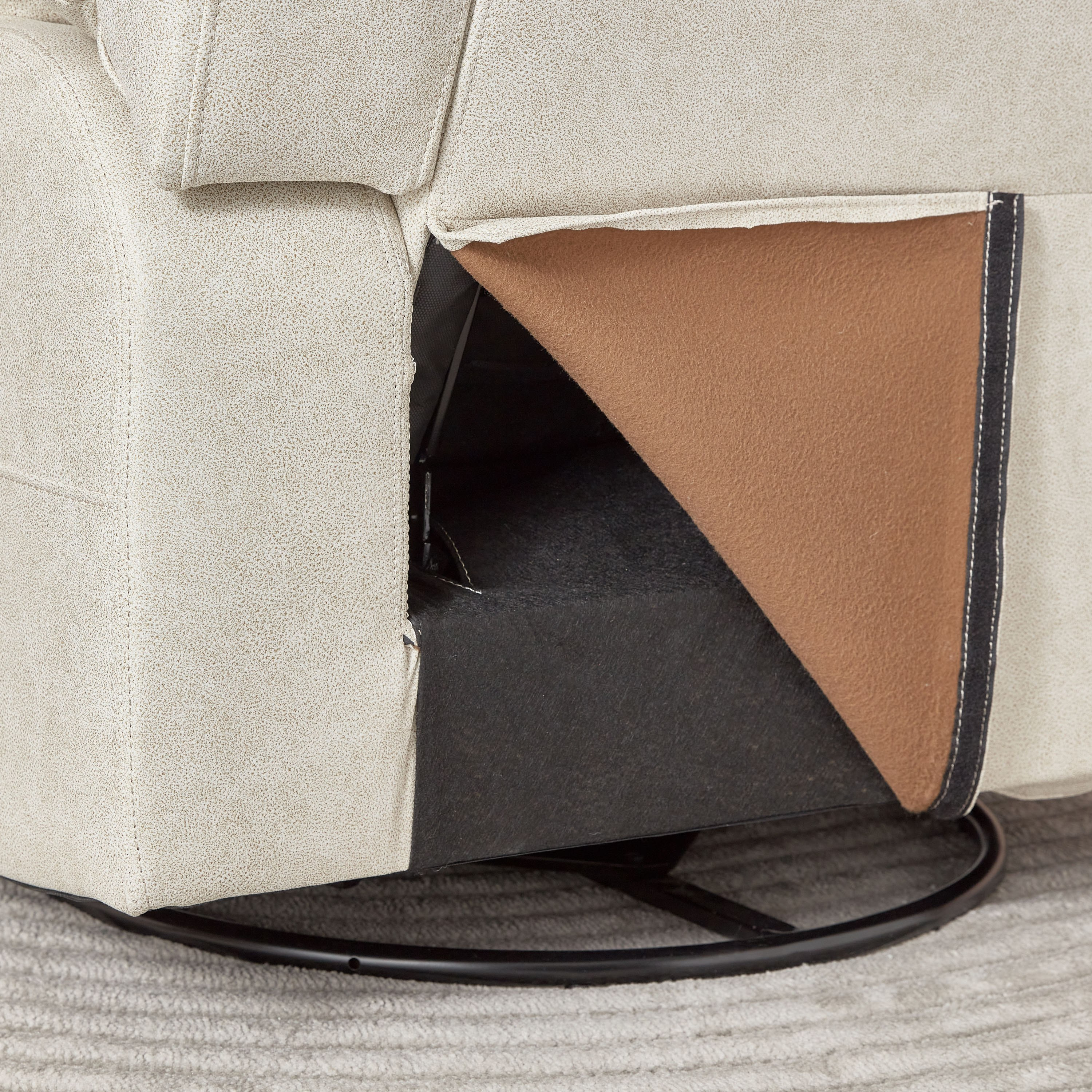 كرسي استرخاء دوار جلد صناعي مع ميزة هزازة من لارسون-hbxfurniture-sofasandarmchairs-reclinersofas-image-11