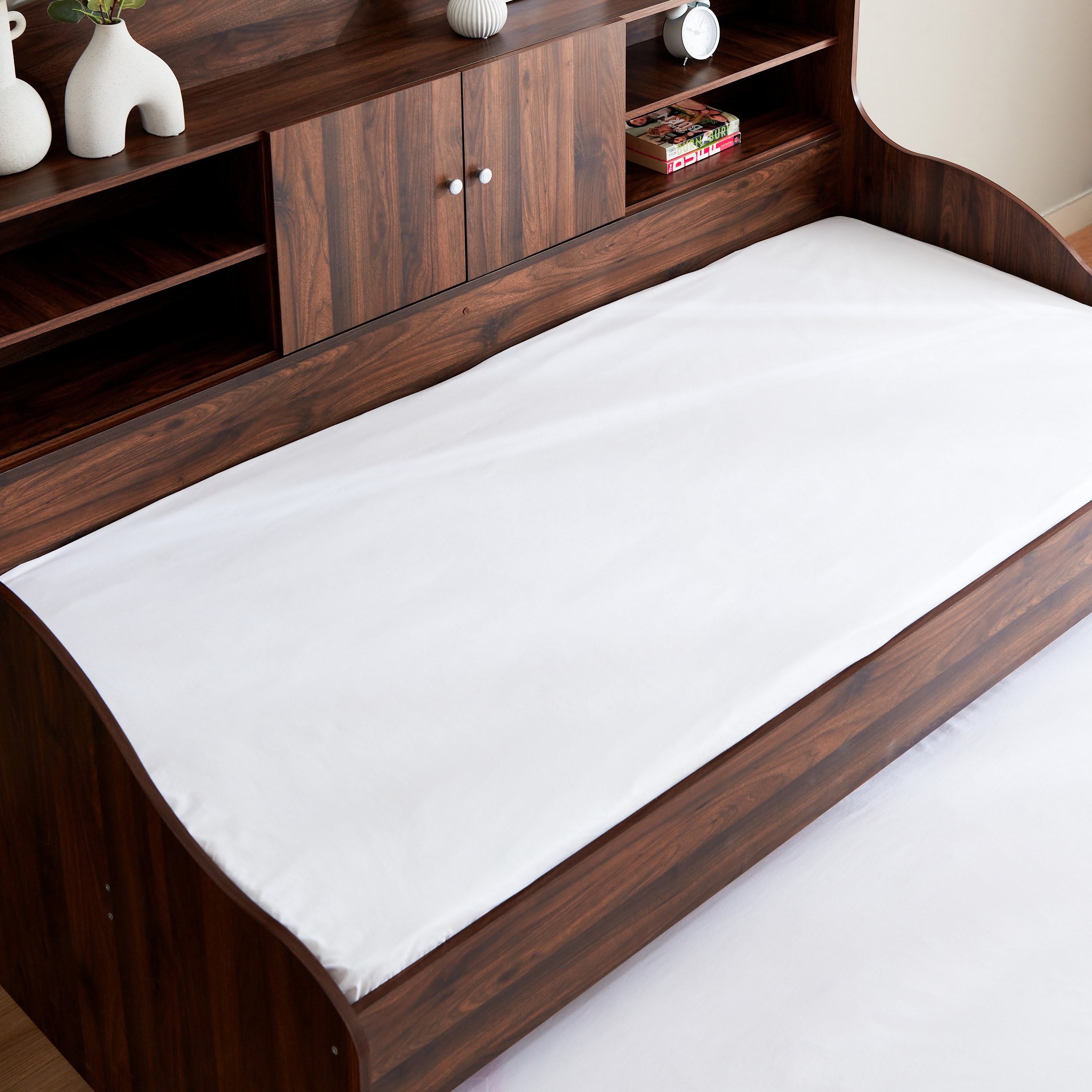 Cooper Single Cabin Bed with Pull-Out Bed - 90x190 cm-hbxbedroom-bedsandbedsets-daybeds-image-4