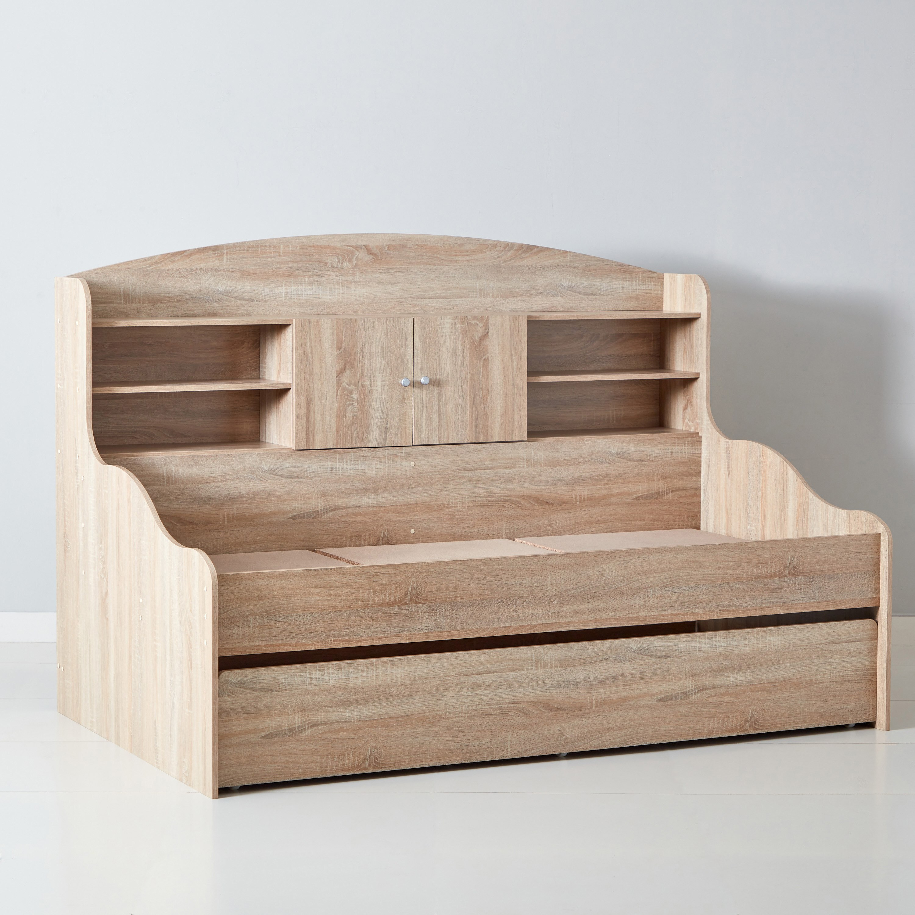 Cooper Single Cabin Bed with Pull-Out Bed - 90x190 cm-hbxbedroom-bedsandbedsets-daybeds-image-11