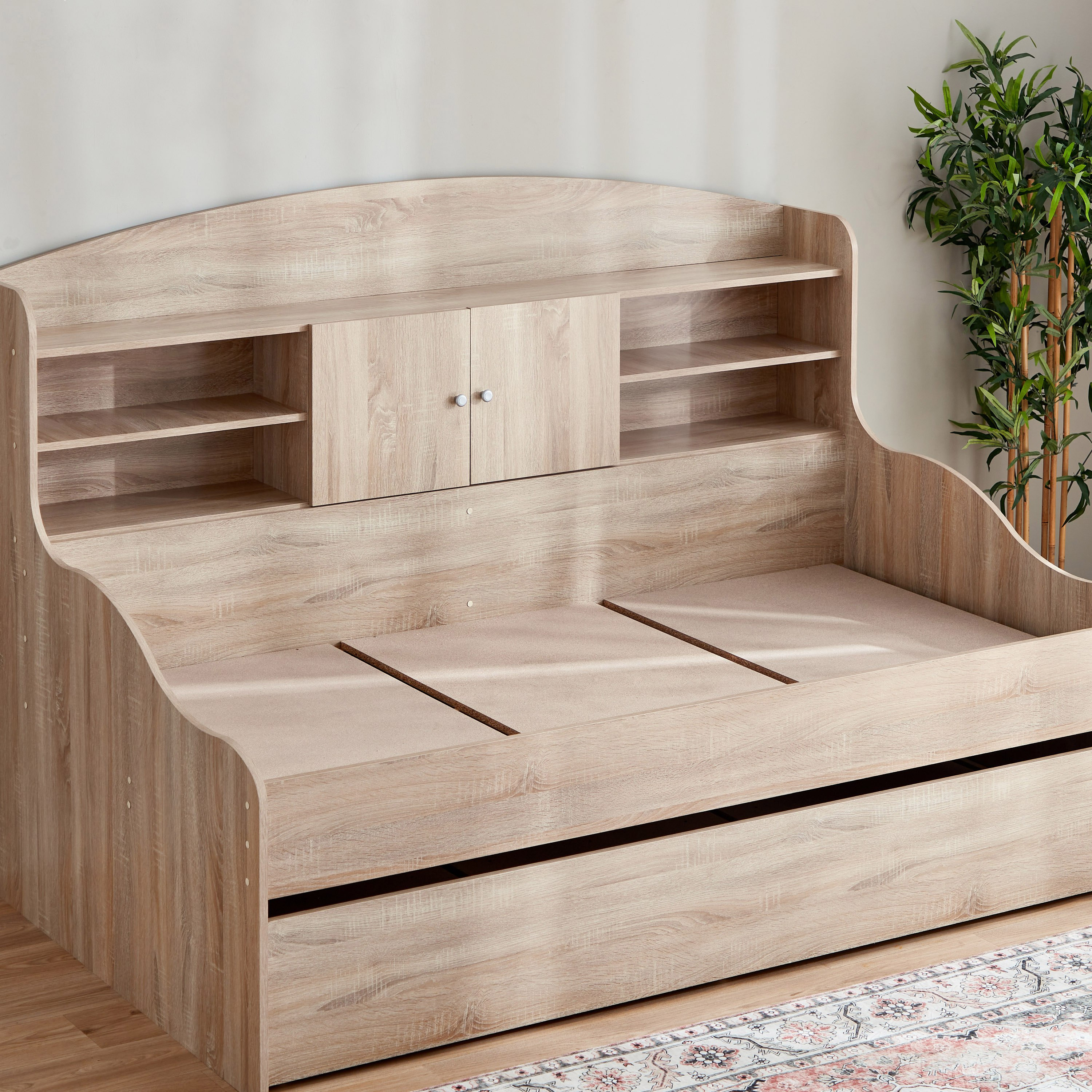Cooper Single Cabin Bed with Pull-Out Bed - 90x190 cm-hbxbedroom-bedsandbedsets-daybeds-image-9