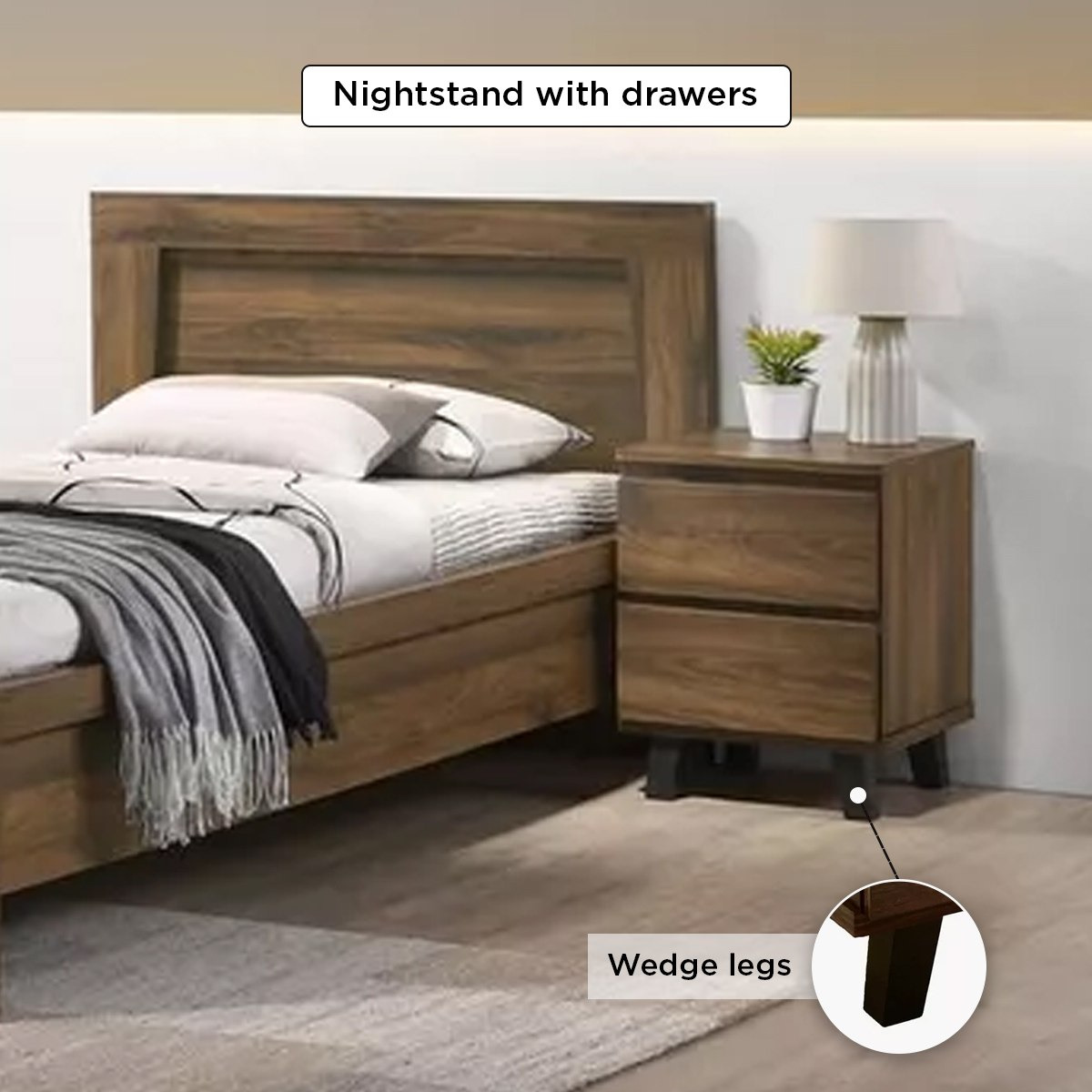 Kulltorp Plus 2-Drawer Nightstand with Legs-hbxfurniture-bedroom-nightstands-image-5