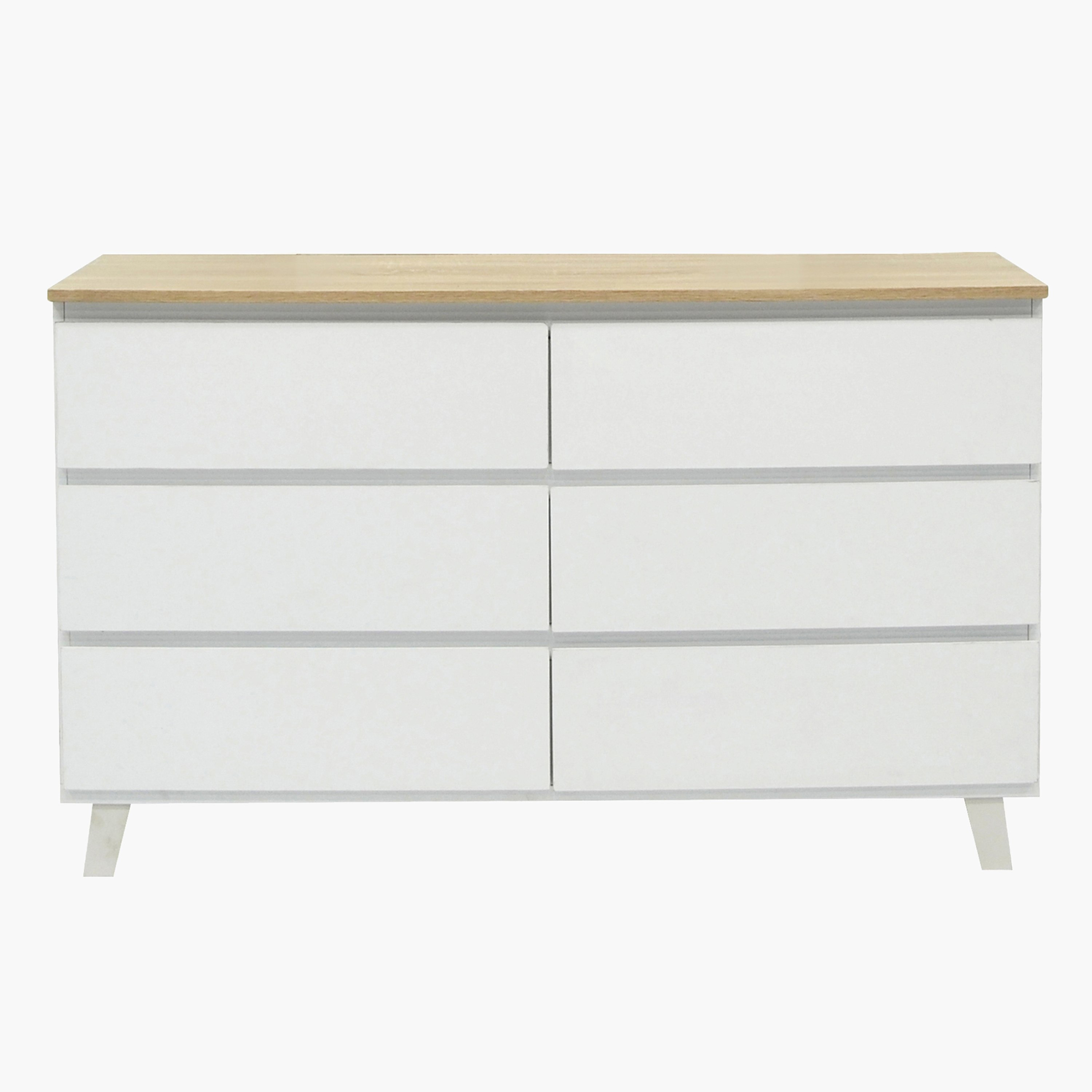 Kulltorp Plus 6-Drawer Double Dresser with Legs and without Mirror-hbxfurniture-bedroom-dressersandmirrors-image-2