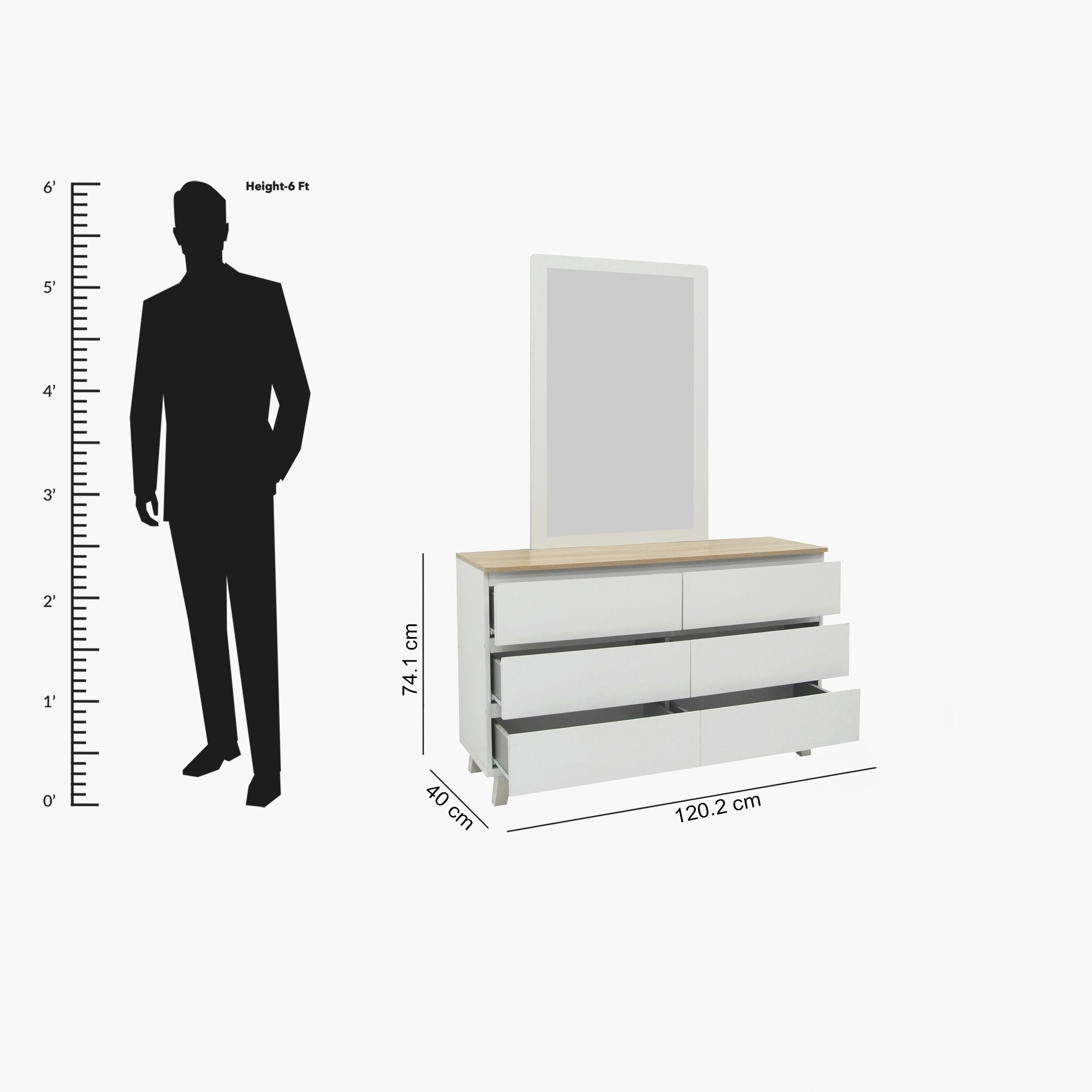 Kulltorp Plus 6-Drawer Double Dresser with Legs and without Mirror-hbxfurniture-bedroom-dressersandmirrors-image-11