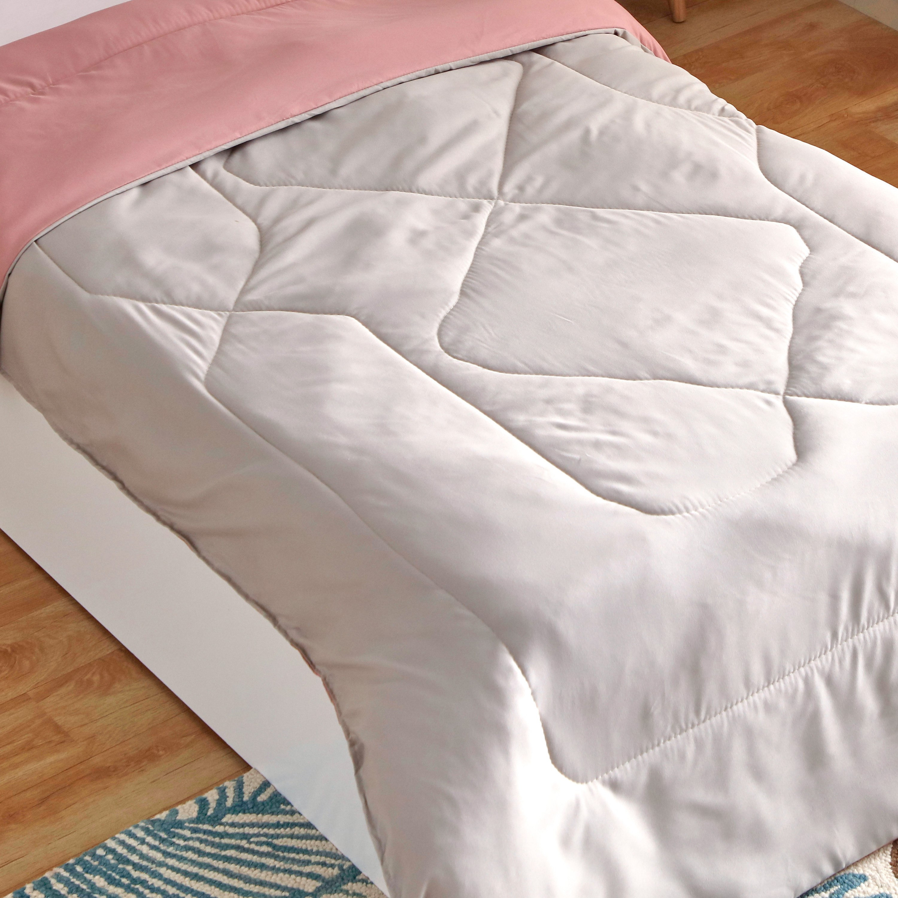 طقم لحاف فردي ألياف دقيقة يستخدم على الوجهين قطعتين من ديربي - 135x220 سم-hbxkidsandyouth-beddingandfurnishings-comfortersets-image-5