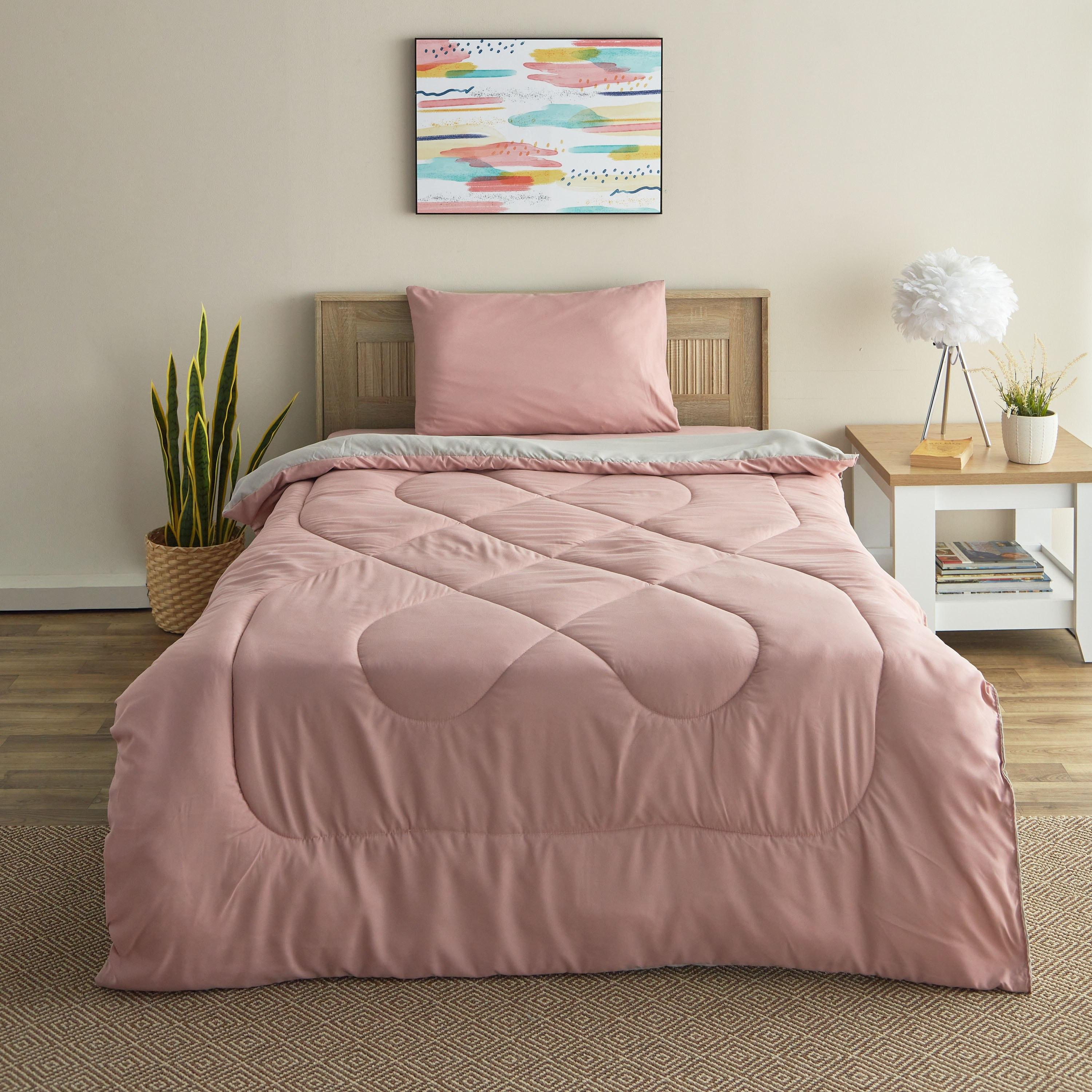 طقم لحاف توين ألياف دقيقة يستخدم على الوجهين قطعتين من ديربي - 160x220 سم-hbxkidsandyouth-beddingandfurnishings-comfortersets-image-2