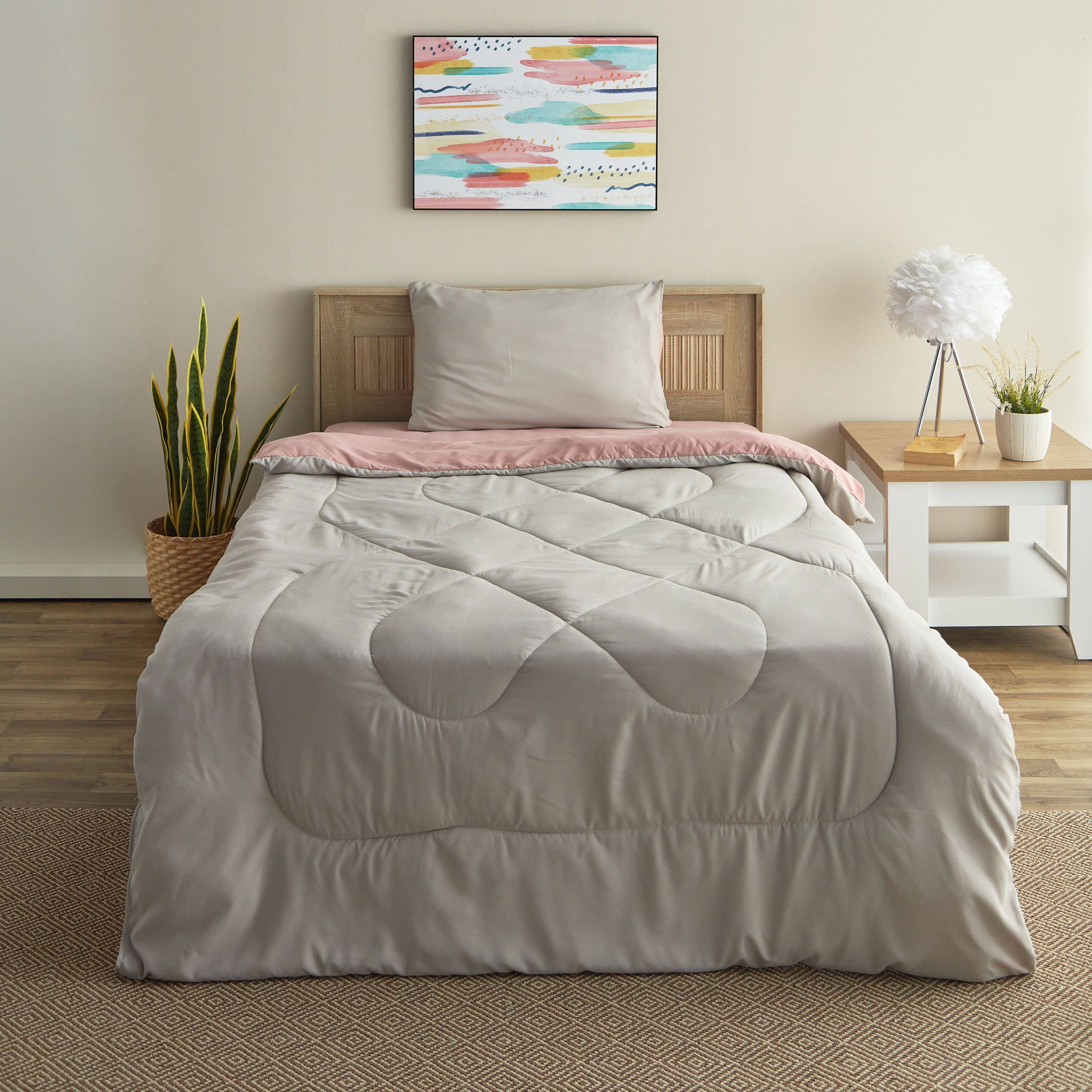 طقم لحاف توين ألياف دقيقة يستخدم على الوجهين قطعتين من ديربي - 160x220 سم-hbxkidsandyouth-beddingandfurnishings-comfortersets-image-4