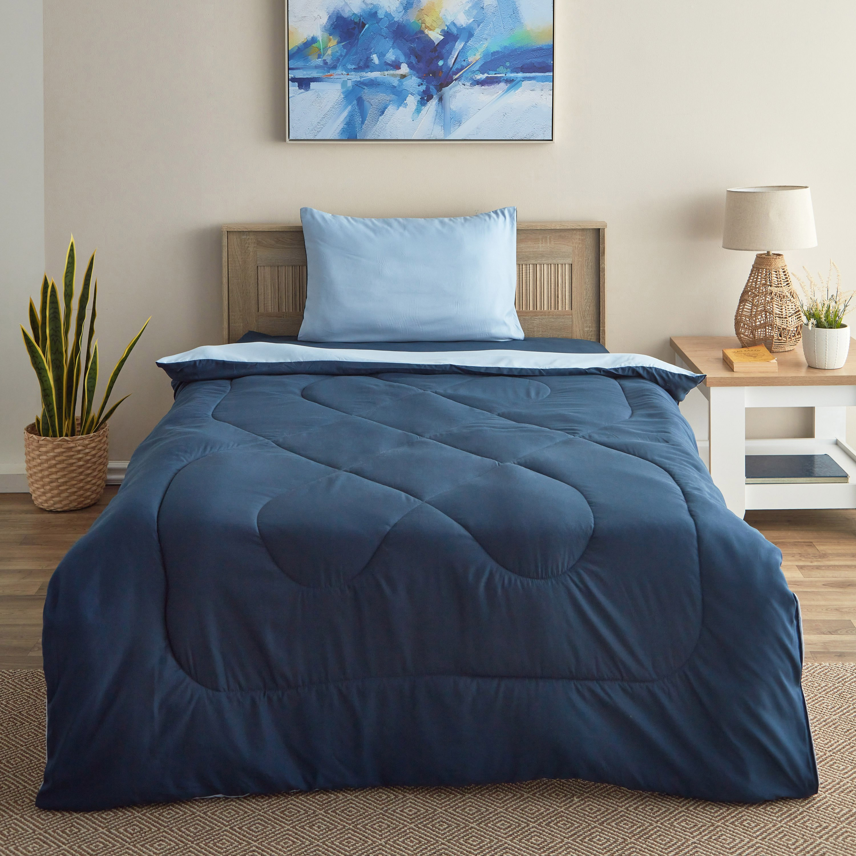 طقم لحاف توين ألياف دقيقة يستخدم على الوجهين قطعتين من دربي - 160x220 سم-hbxkidsandyouth-beddingandfurnishings-comfortersets-image-2