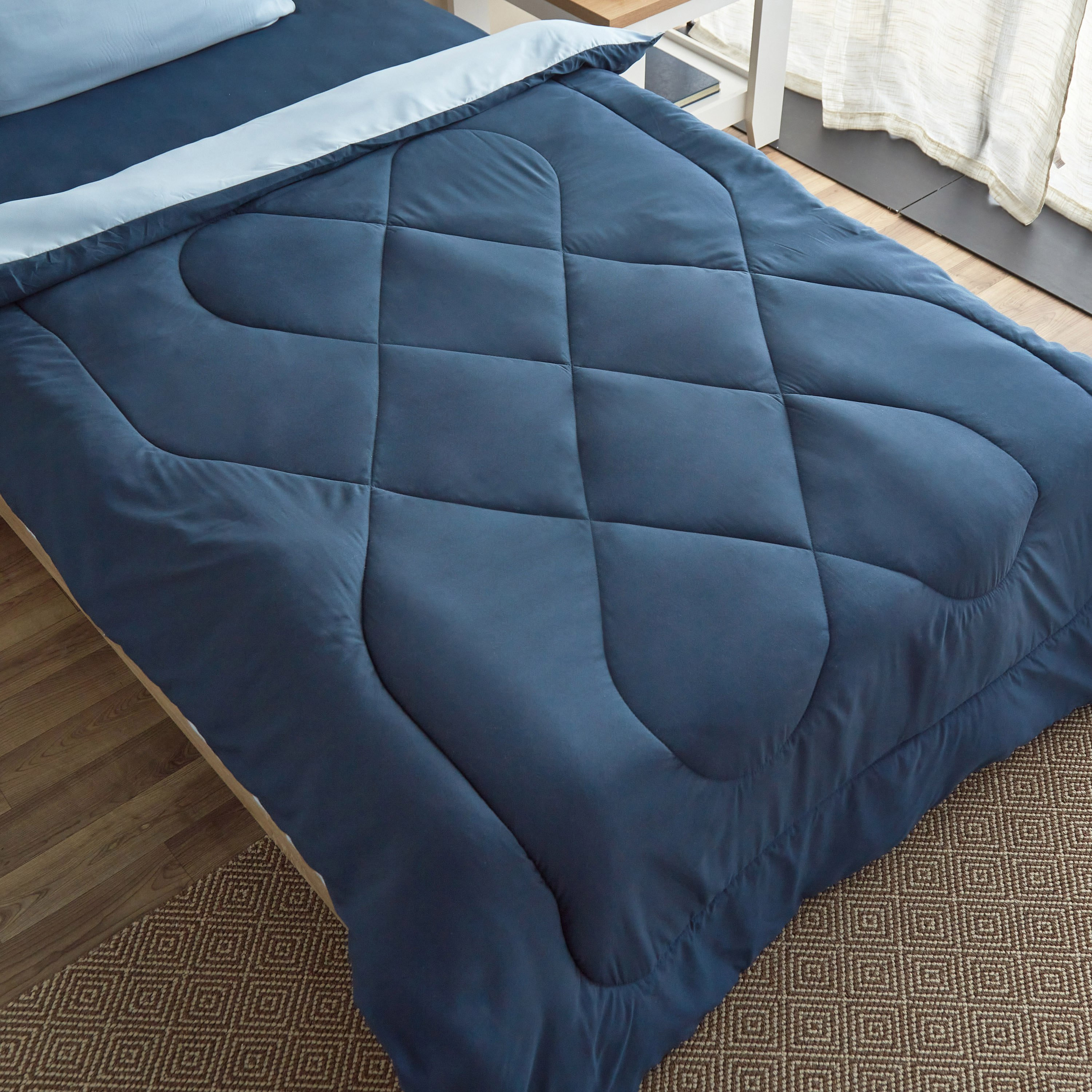 طقم لحاف توين ألياف دقيقة يستخدم على الوجهين قطعتين من دربي - 160x220 سم-hbxkidsandyouth-beddingandfurnishings-comfortersets-image-5