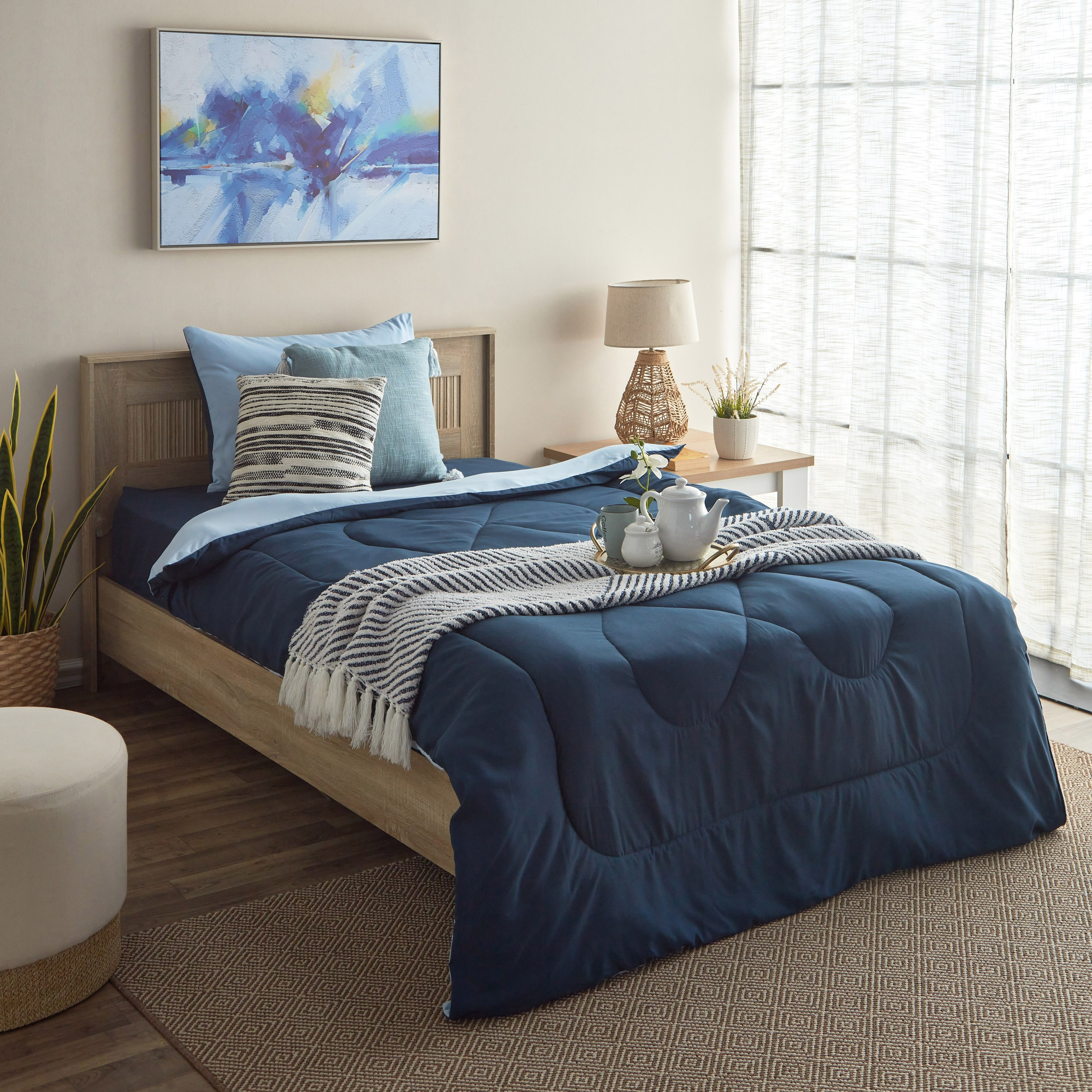 طقم لحاف توين ألياف دقيقة يستخدم على الوجهين قطعتين من دربي - 160x220 سم-hbxkidsandyouth-beddingandfurnishings-comfortersets-image-8
