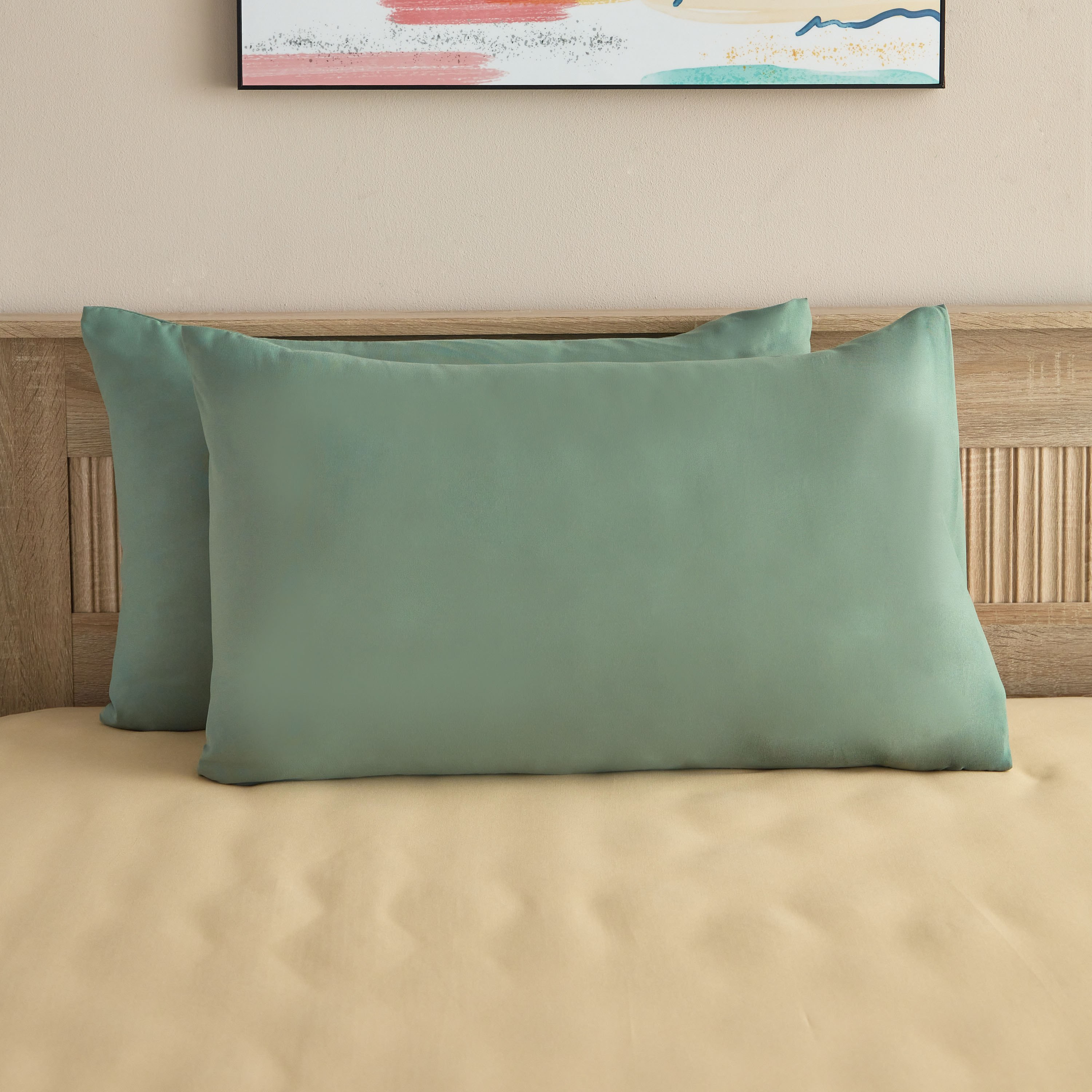 Derby 2-Piece Solid Microfibre Pillowcase Set - 45x70 cm-hbxhomeware-hbxbedroom-image-2